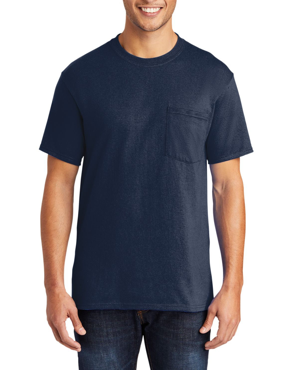 Just Blanks Men's Tall Core Blend Pocket T-Shirt - JBPC55PT