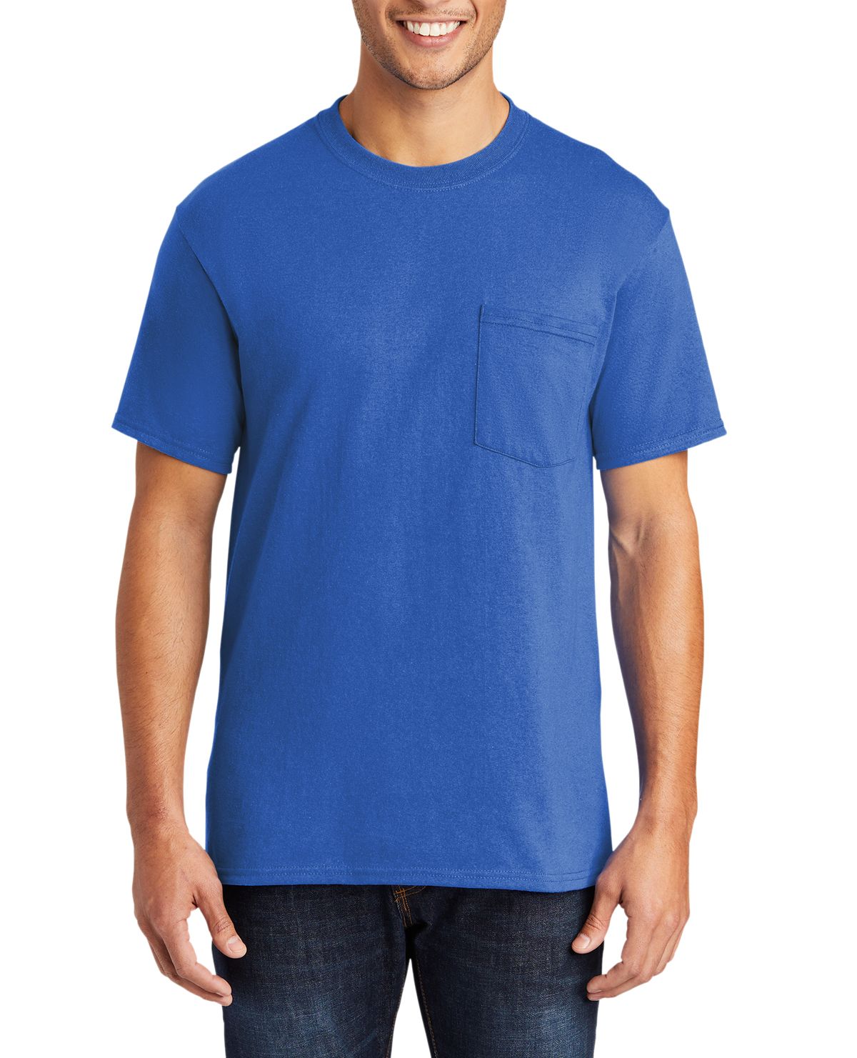 Just Blanks Men's Tall Core Blend Pocket T-Shirt - JBPC55PT