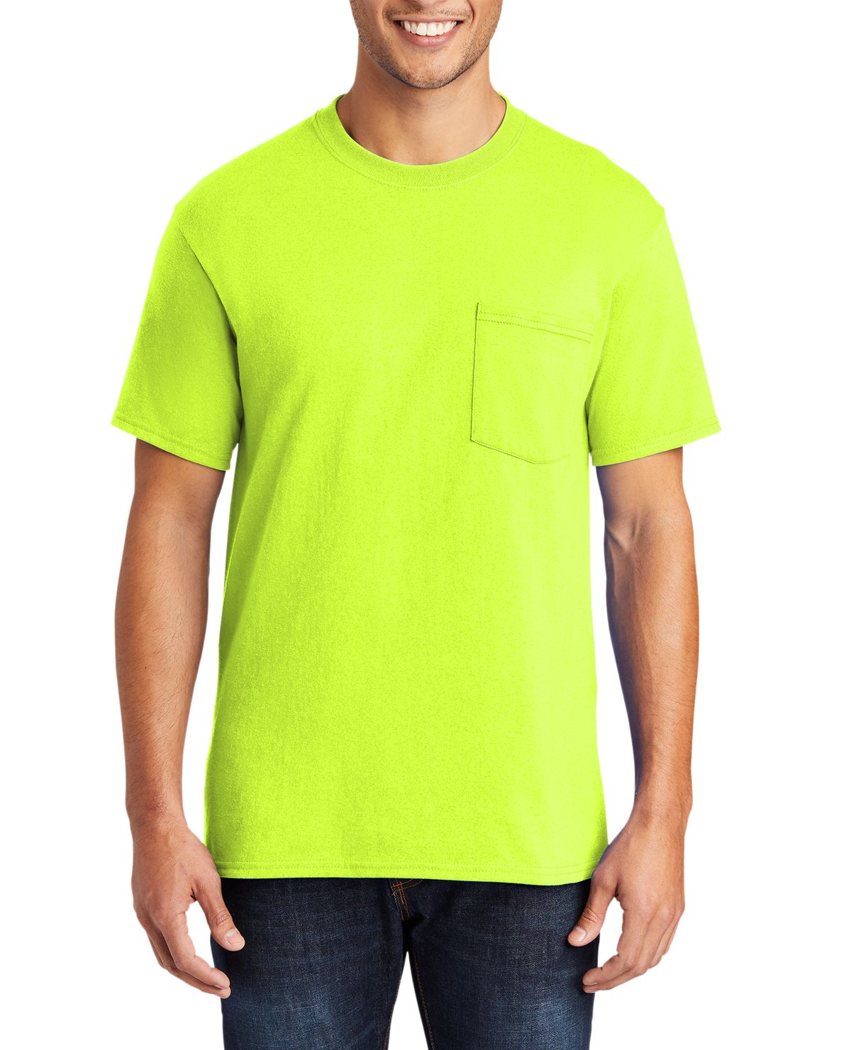 Just Blanks Men's Tall Core Blend Pocket T-Shirt - JBPC55PT