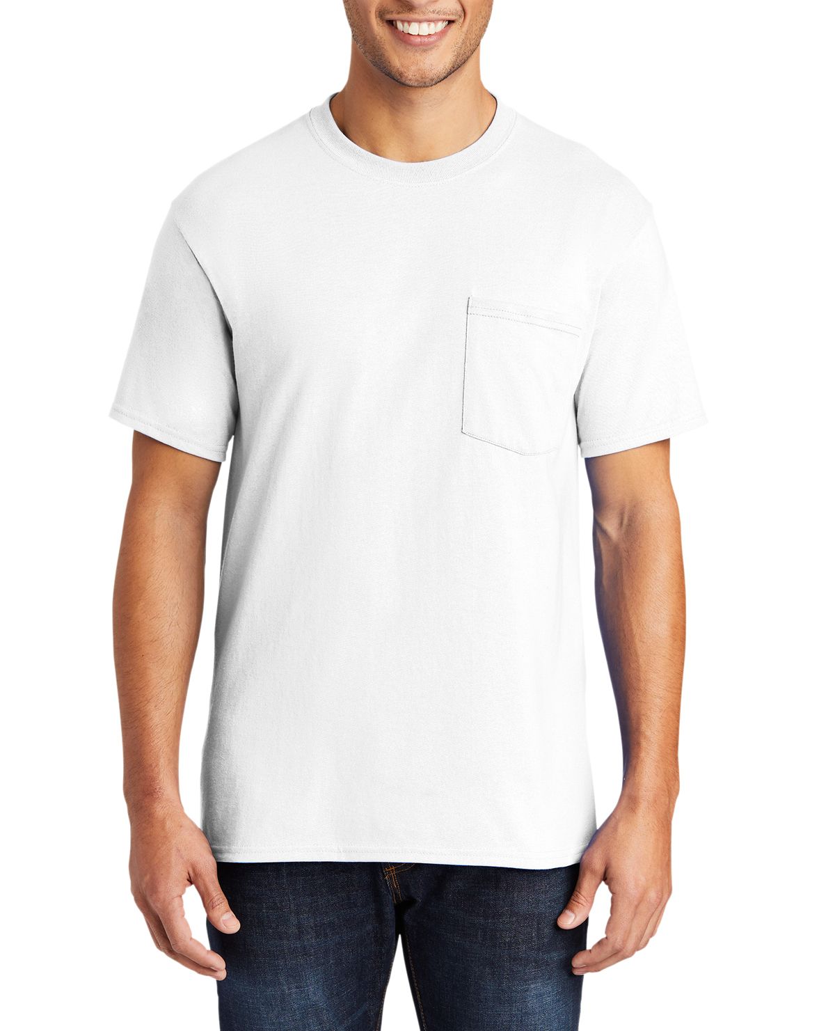 Just Blanks Men's Tall Core Blend Pocket T-Shirt - JBPC55PT