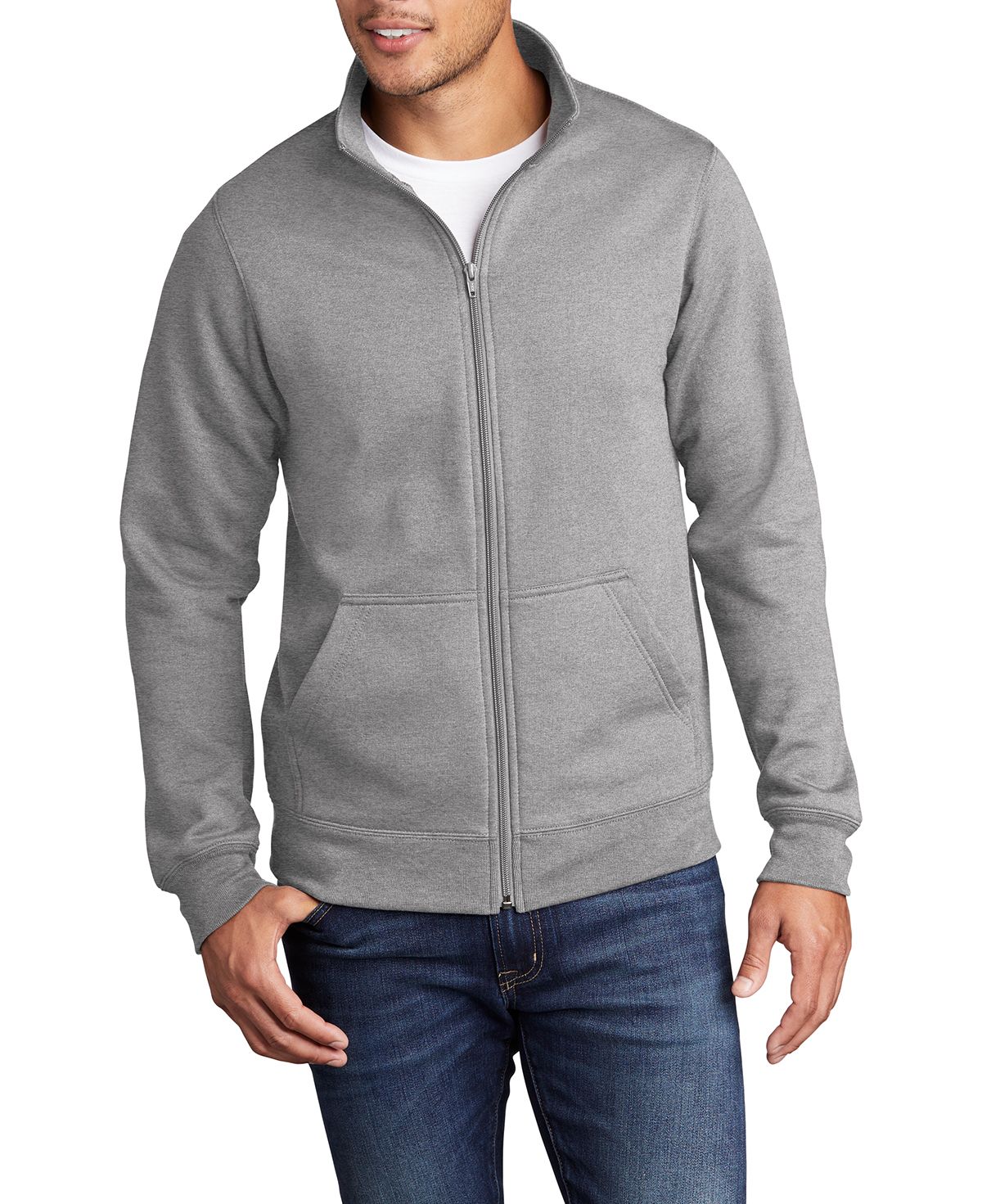 Just Blanks Men&rsquo;s Full-Zip Fleece Sweatshirt – JBPC78FZ