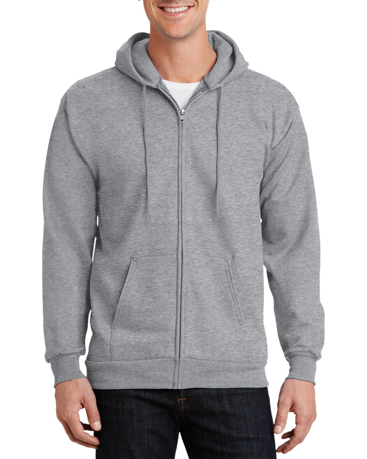 Just Blanks Men's Tall Full-Zip Hoodie - JBPC90ZHT