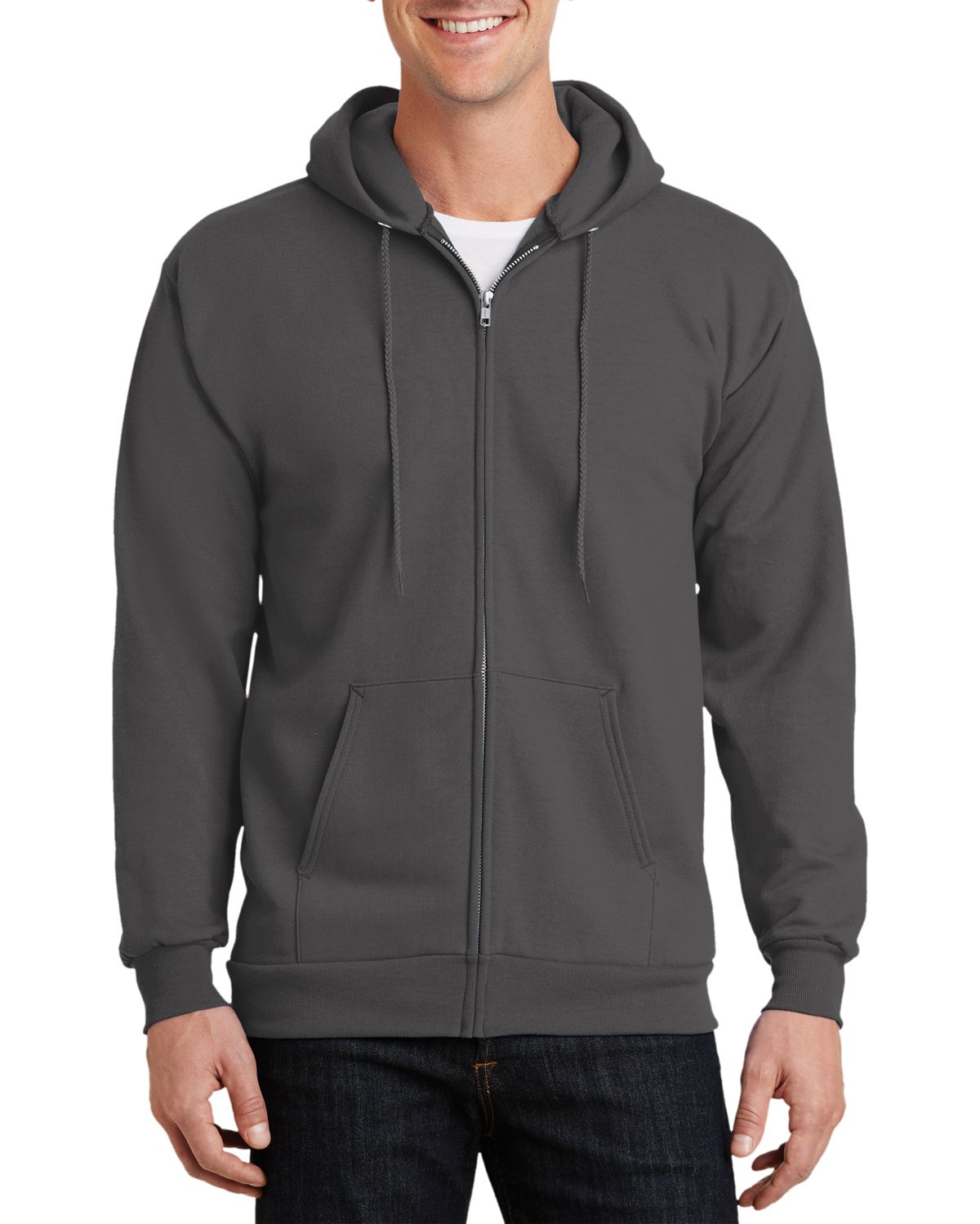 Just Blanks Men's Tall Full-Zip Hoodie - JBPC90ZHT