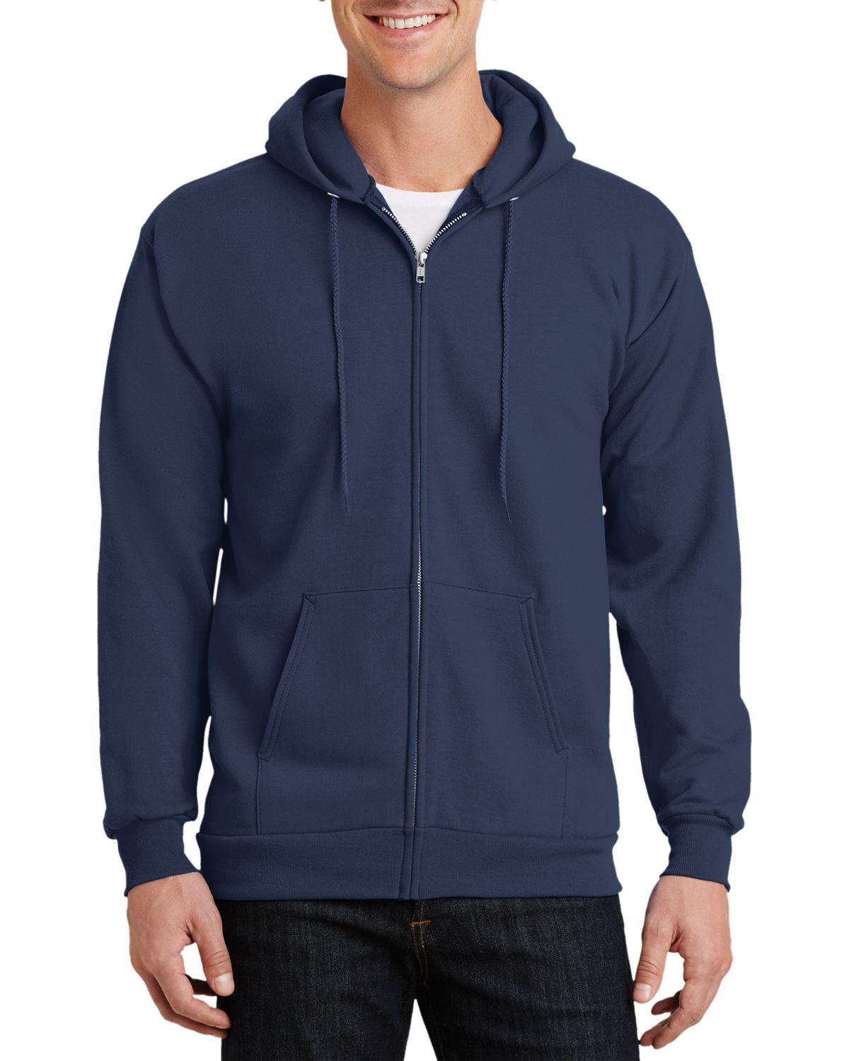 Just Blanks Men's Tall Full-Zip Hoodie - JBPC90ZHT