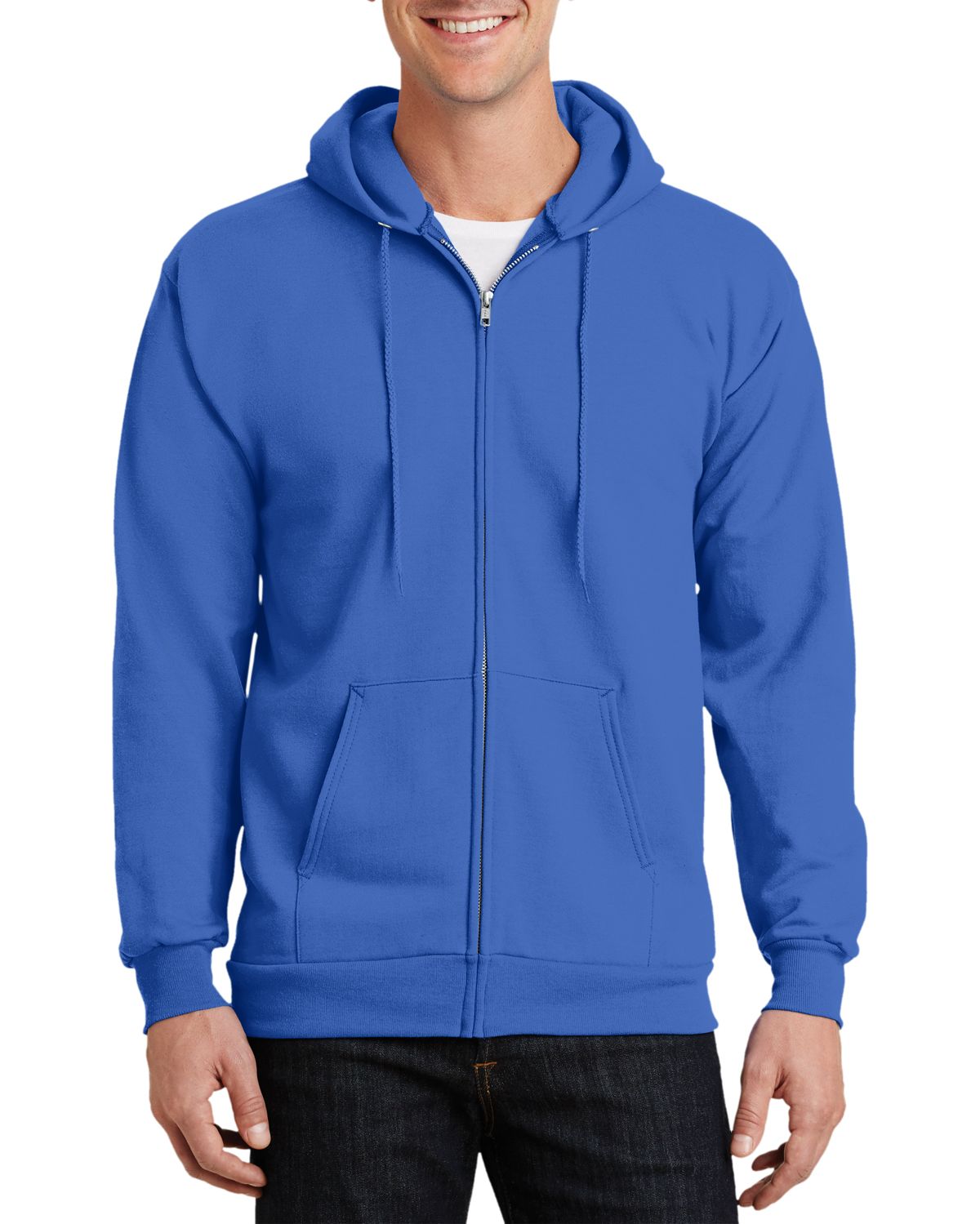 Just Blanks Men's Tall Full-Zip Hoodie - JBPC90ZHT