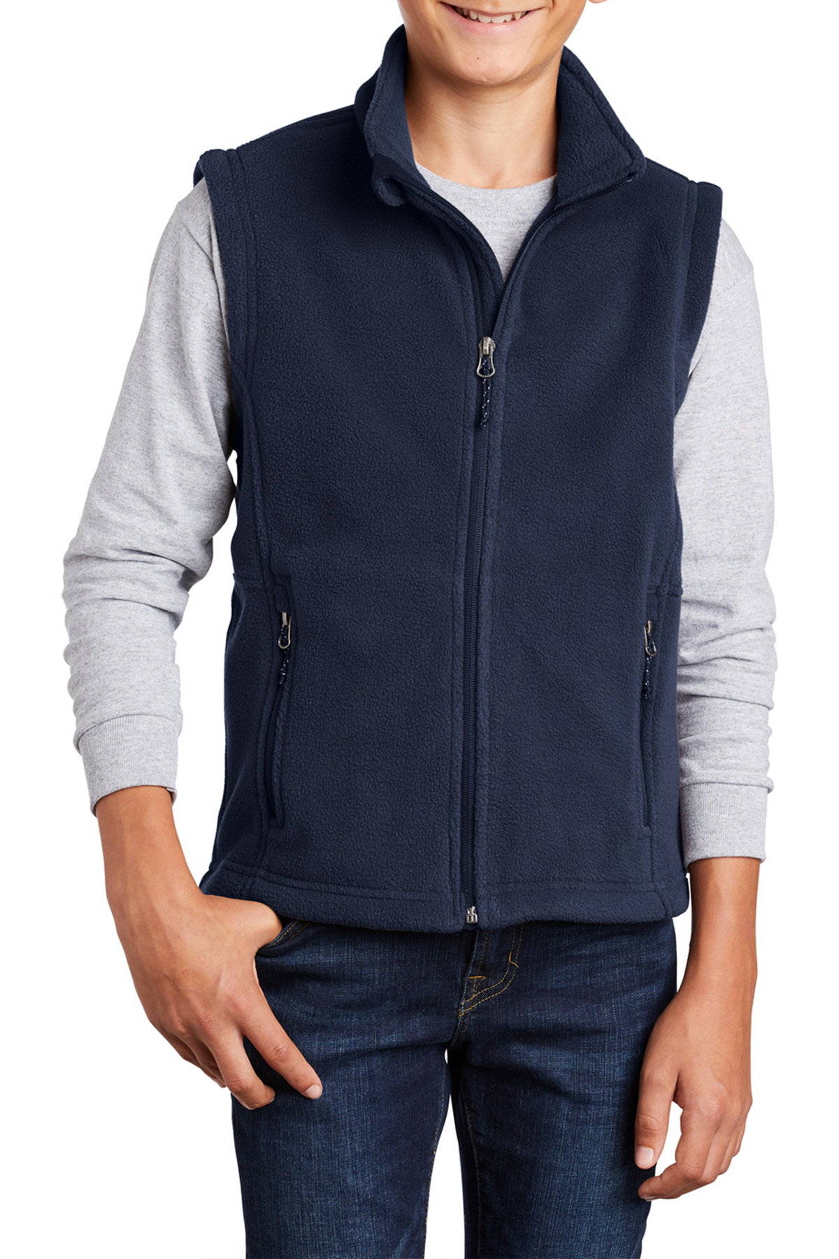 JustBlanks Unisex Adult Super Soft Sleeveless Midweight Fleece Vest - JBY219 - Picture 4 of 4