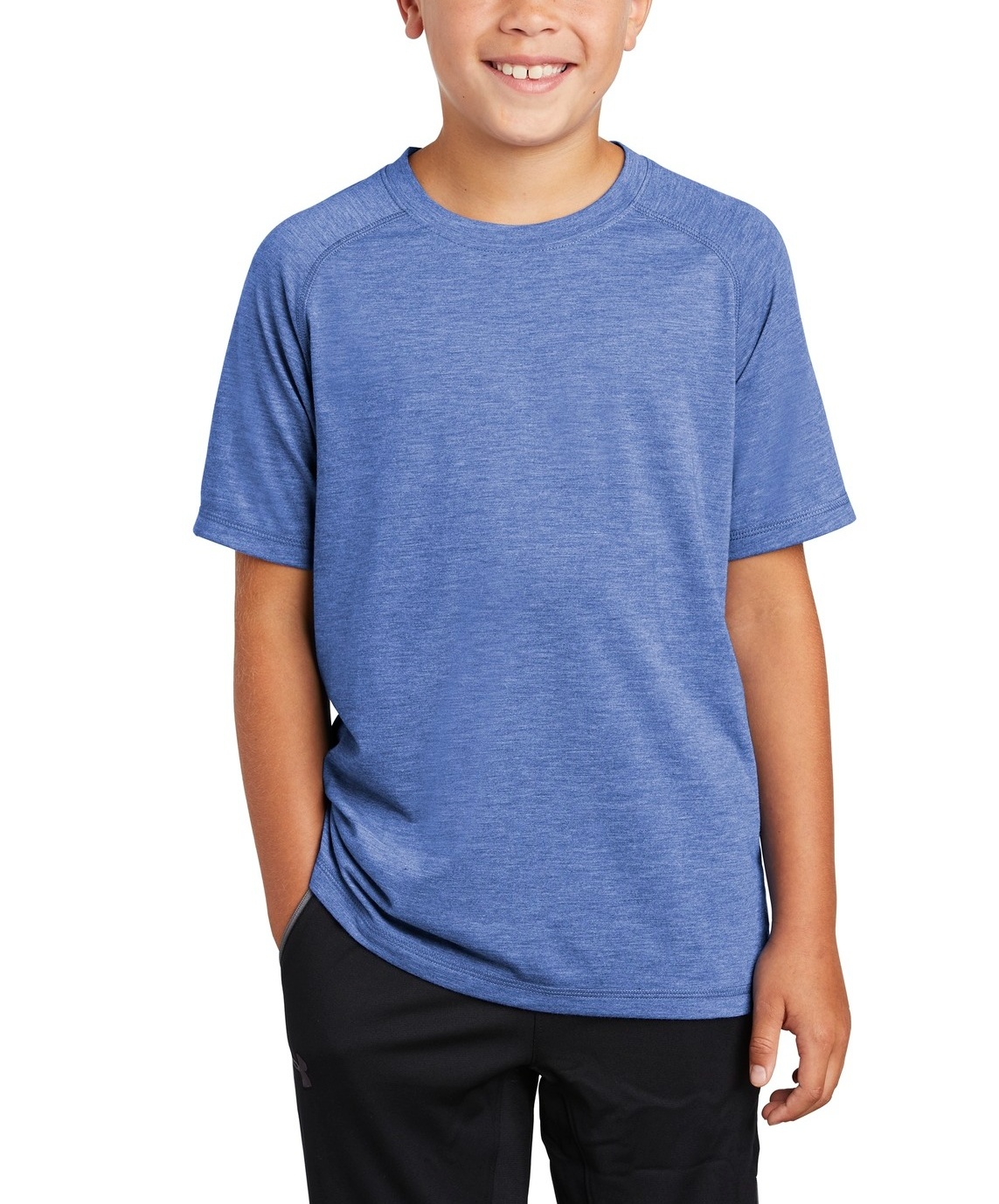 JustBlanks Youth Tri-Blend Ultra Comfortable Softness Raglan T-Shirt - JBYST400 - Picture 7 of 7