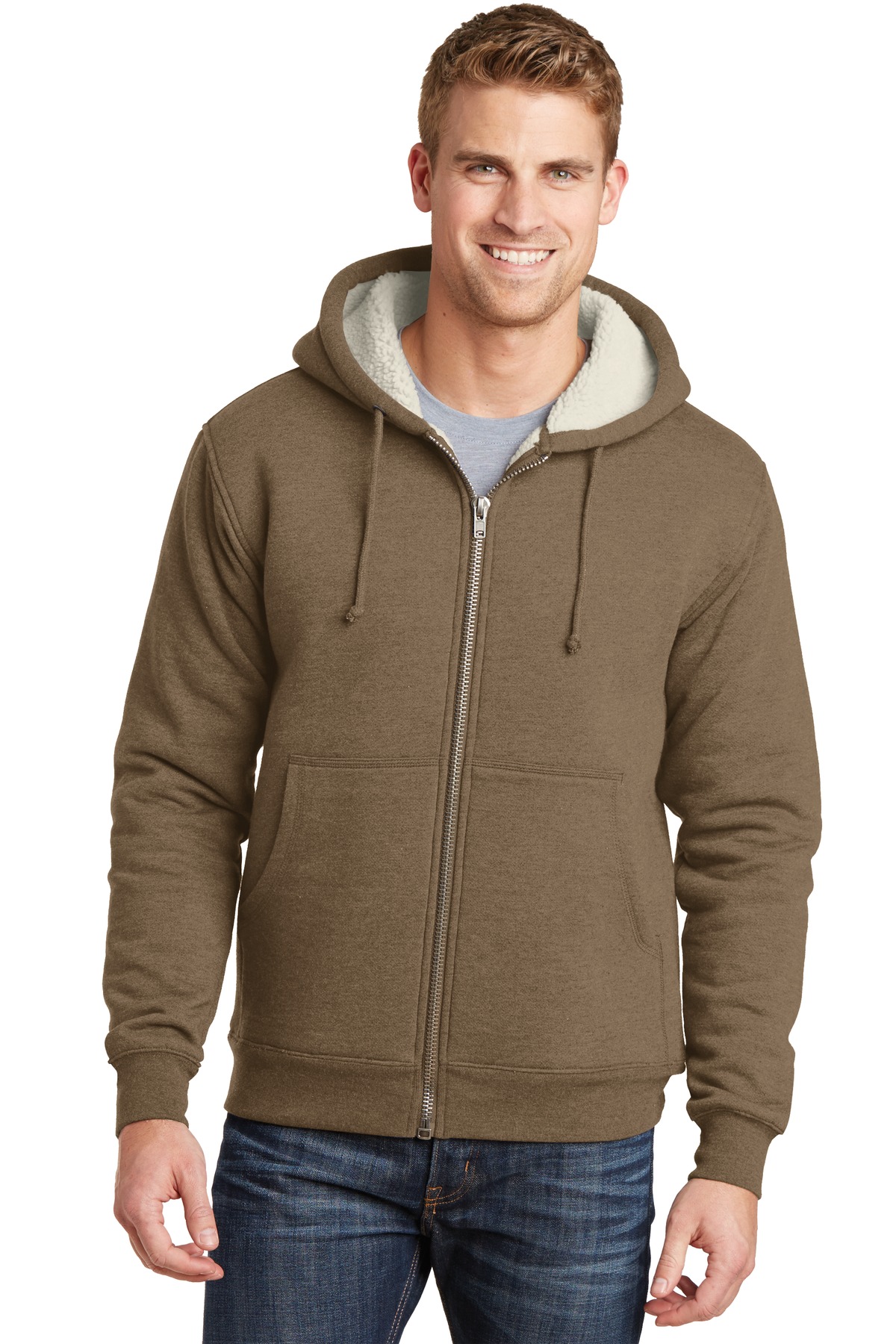 3 Pack Of CornerStone CS625 Heavyweight Sherpa-Lined Hoodie Fleece Jacket - Picture 3 of 5