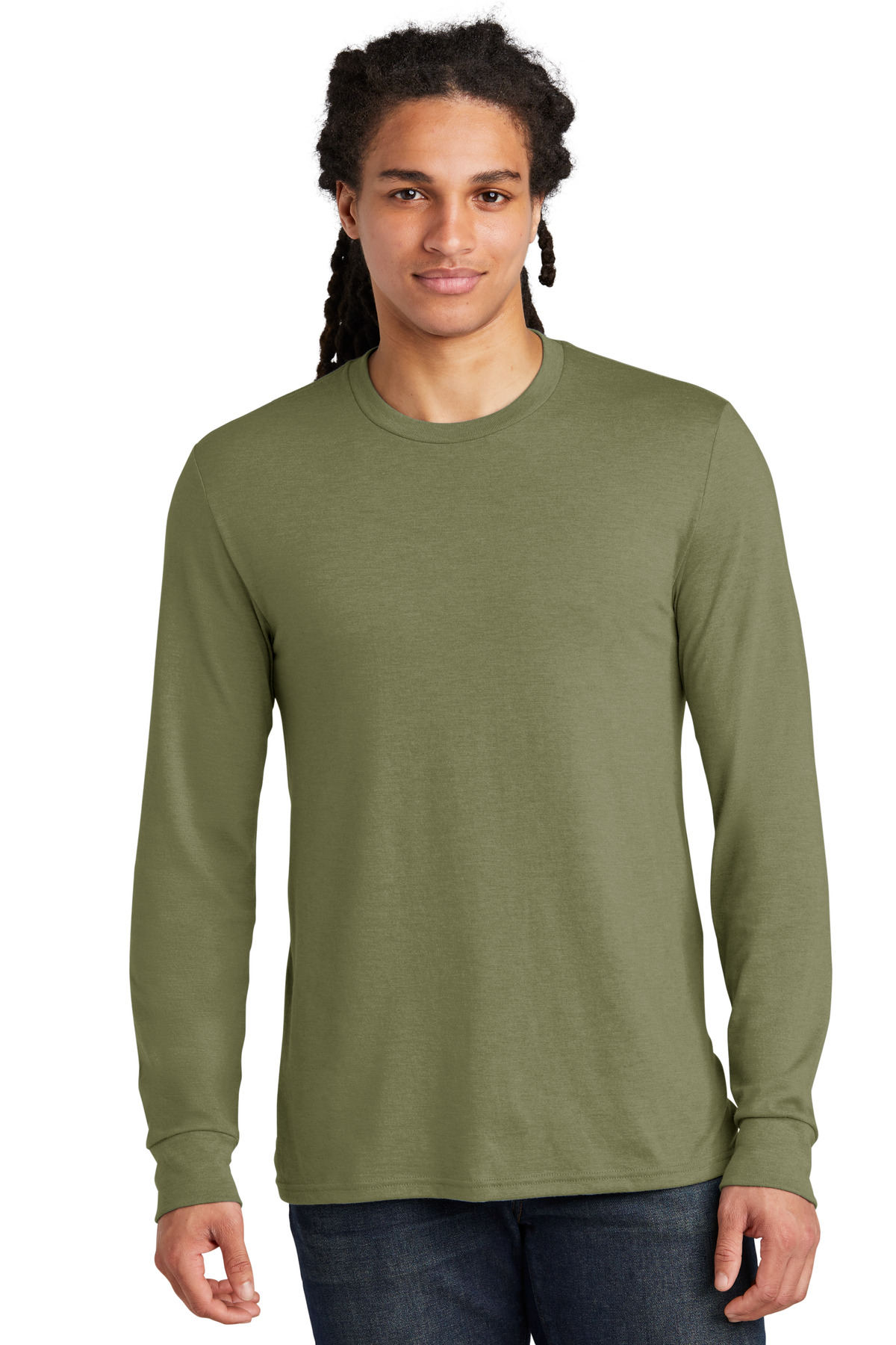 District DM132 Men's Ring Spun Perfect Tri Tee Stylish T-Shirt - Pack Of 2 - Picture 8 of 13