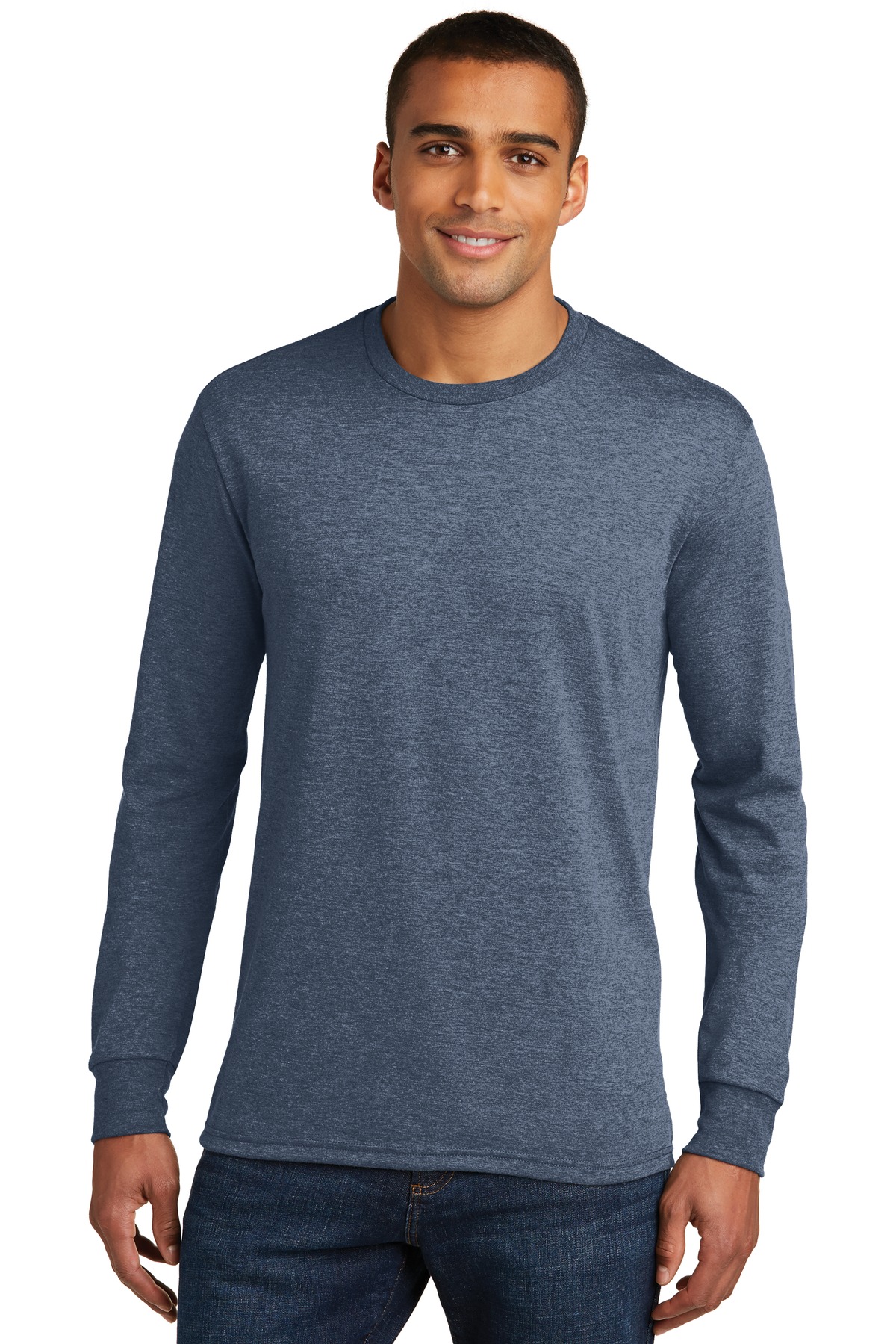 District DM132 Men's Ring Spun Perfect Tri Tee Stylish T-Shirt - Pack Of 2 - Picture 9 of 13
