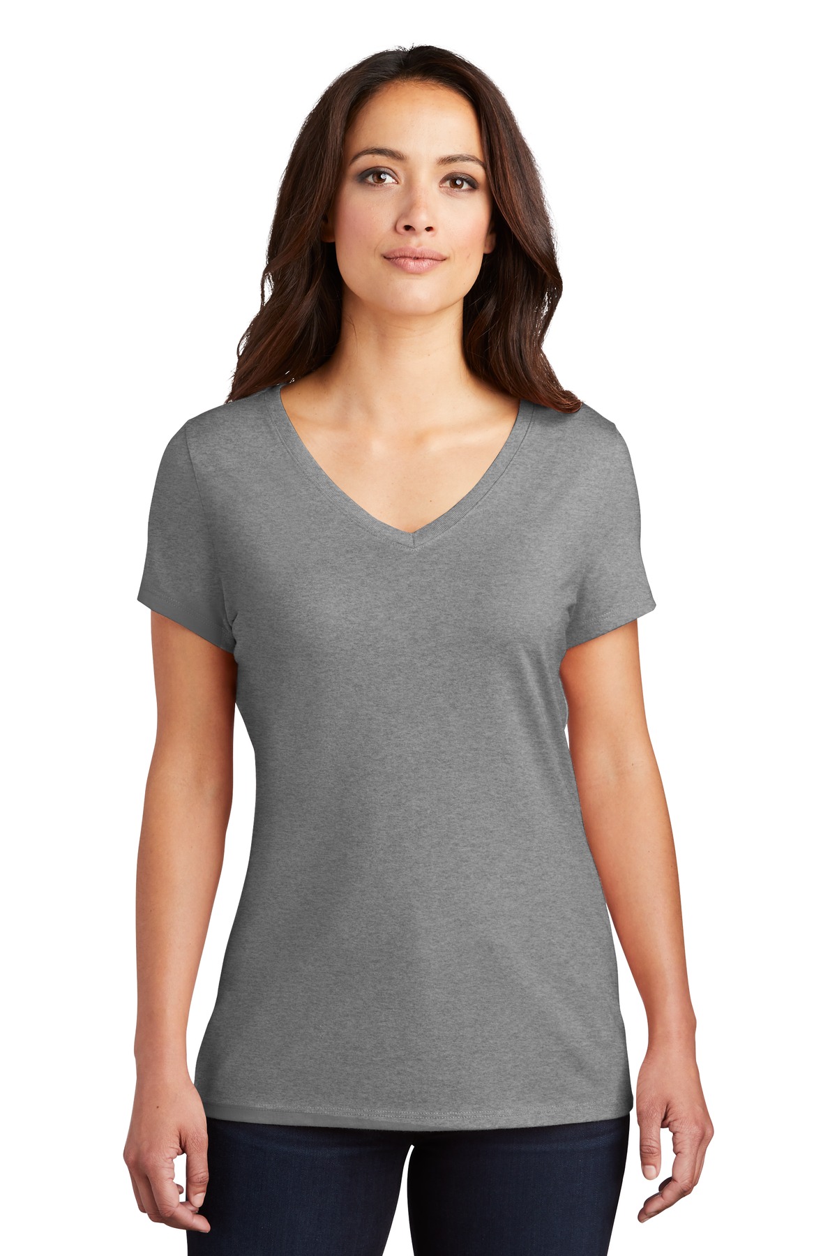 3 Pack Of District DM1350L Womens Perfect Lightweight Tri Extra Soft T-Shirt - Picture 8 of 24