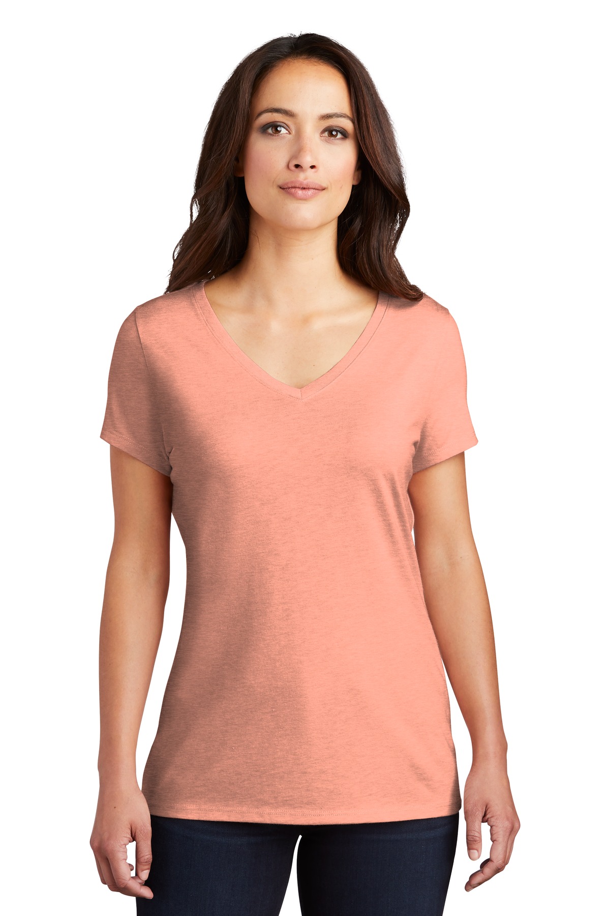 3 Pack Of District DM1350L Womens Perfect Lightweight Tri Extra Soft T-Shirt - Picture 10 of 24