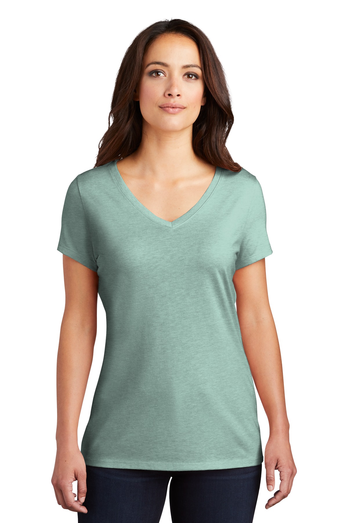 3 Pack Of District DM1350L Womens Perfect Lightweight Tri Extra Soft T-Shirt - Picture 11 of 24