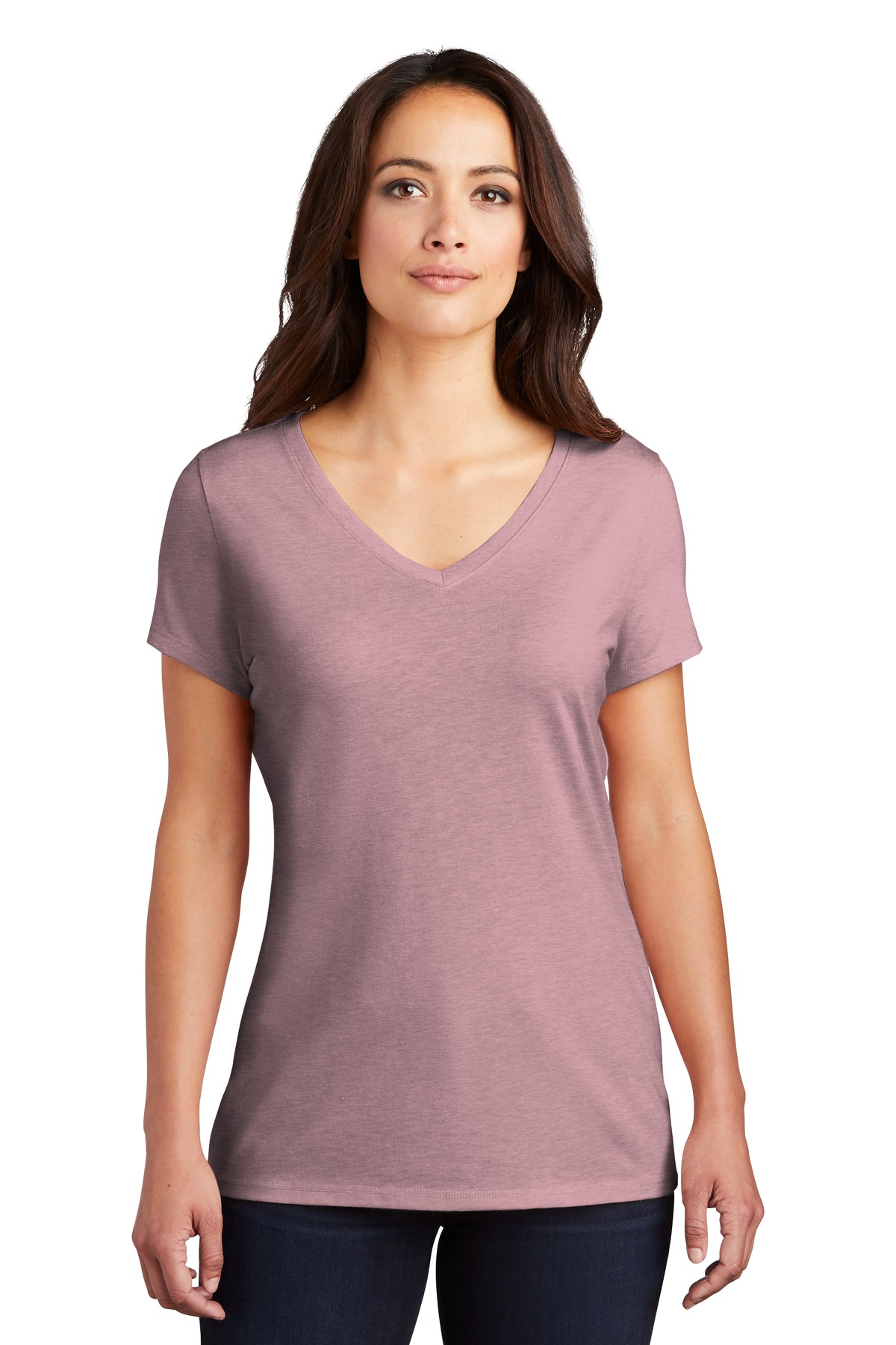 3 Pack Of District DM1350L Womens Perfect Lightweight Tri Extra Soft T-Shirt - Picture 12 of 24