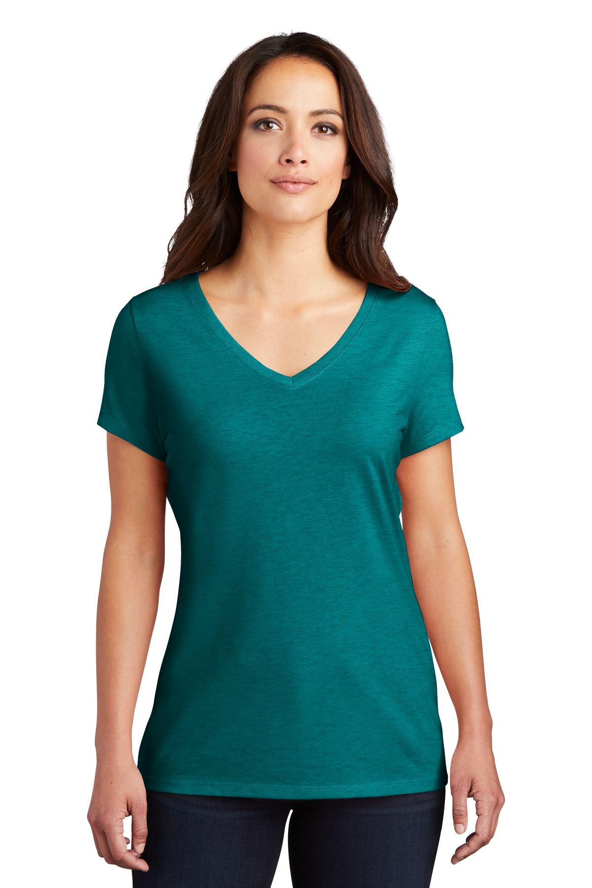 3 Pack Of District DM1350L Womens Perfect Lightweight Tri Extra Soft T-Shirt - Picture 13 of 24