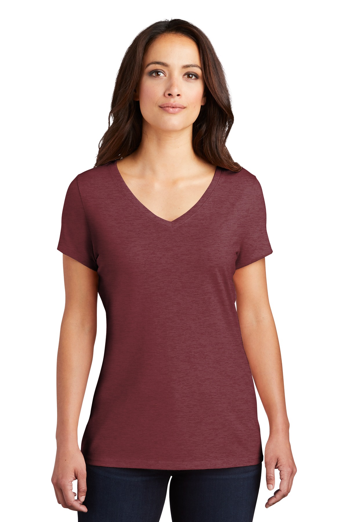 3 Pack Of District DM1350L Womens Perfect Lightweight Tri Extra Soft T-Shirt - Picture 15 of 24