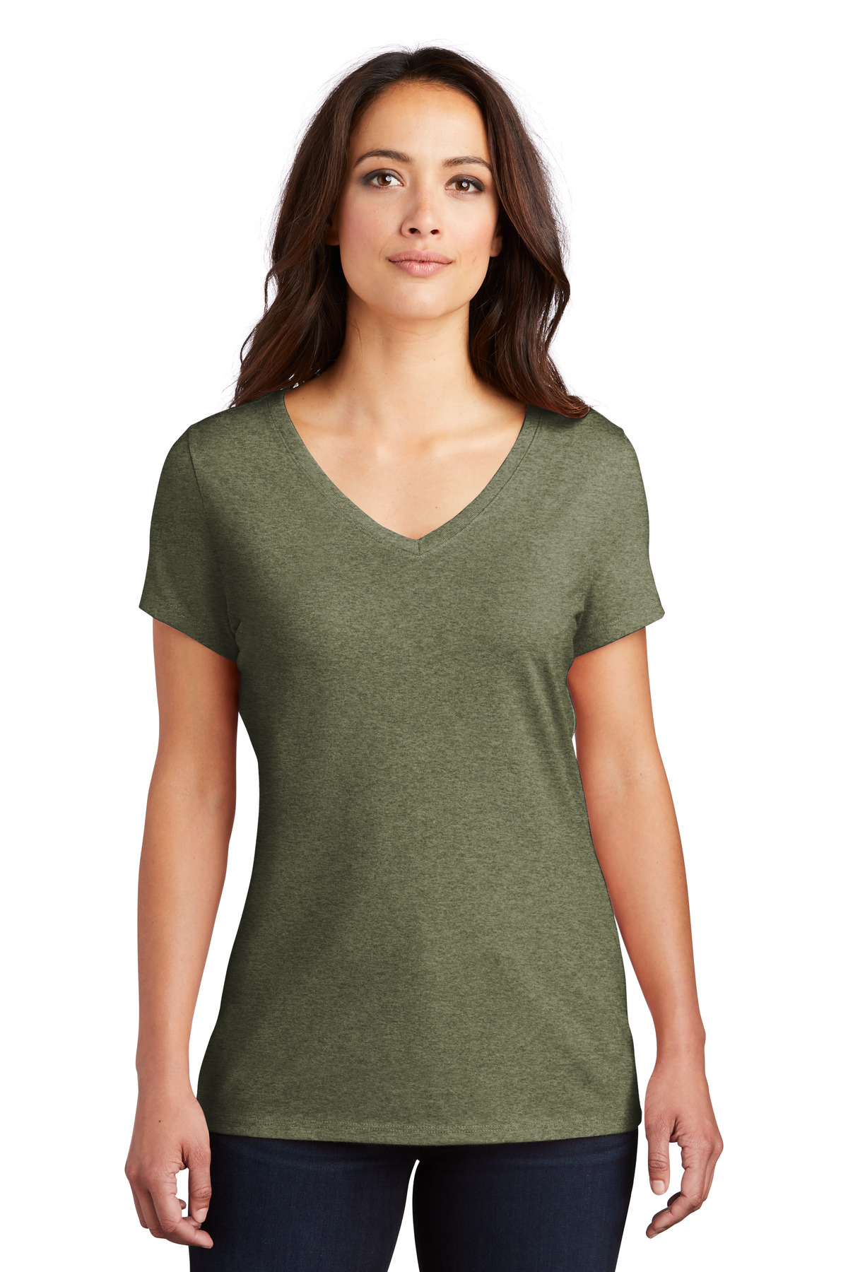 3 Pack Of District DM1350L Womens Perfect Lightweight Tri Extra Soft T-Shirt - Picture 16 of 24