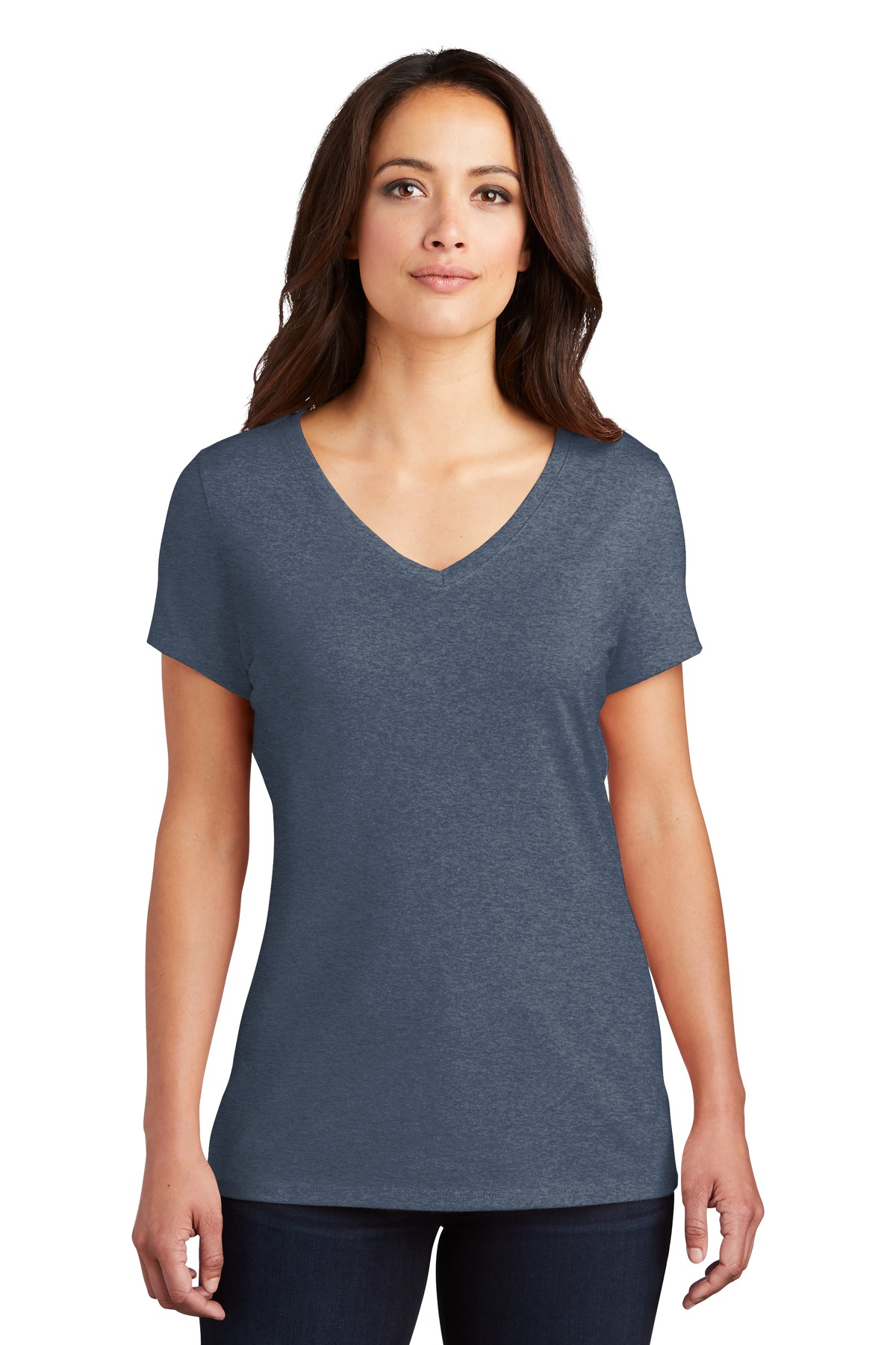 3 Pack Of District DM1350L Womens Perfect Lightweight Tri Extra Soft T-Shirt - Picture 17 of 24
