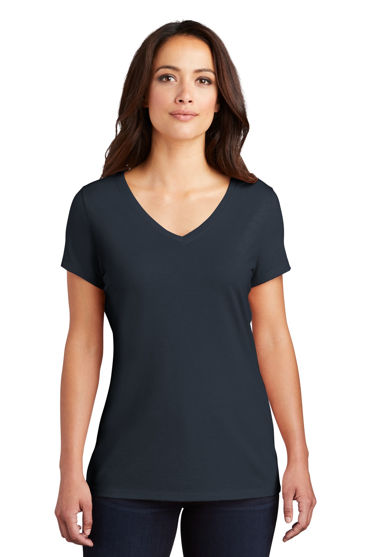 3 Pack Of District DM1350L Womens Perfect Lightweight Tri Extra Soft T-Shirt - Picture 18 of 24