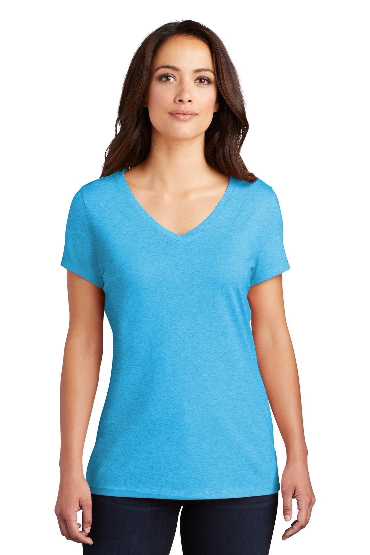 3 Pack Of District DM1350L Womens Perfect Lightweight Tri Extra Soft T-Shirt - Picture 22 of 24