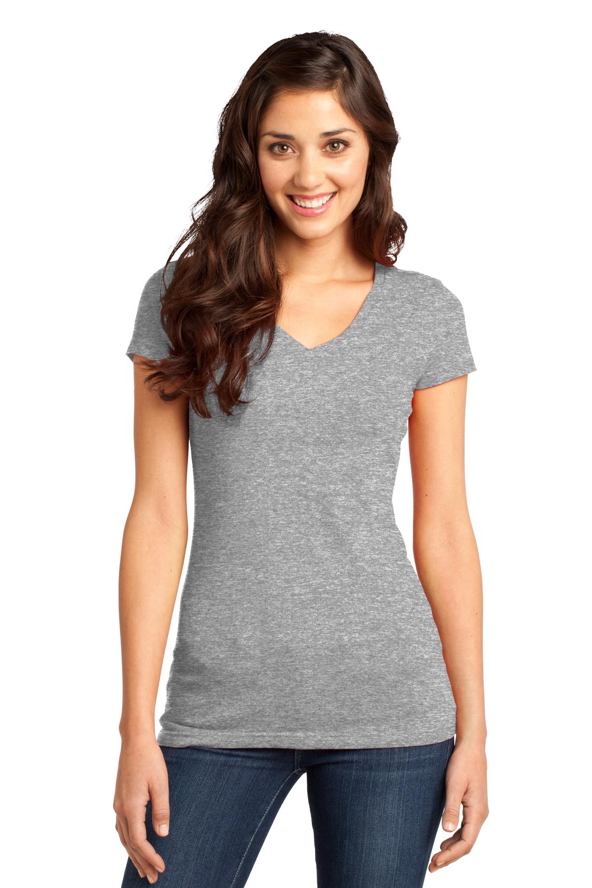 3 Pack Of District DT6501 Women's V-Neck Very Important Tee T-Shirt - Picture 11 of 19