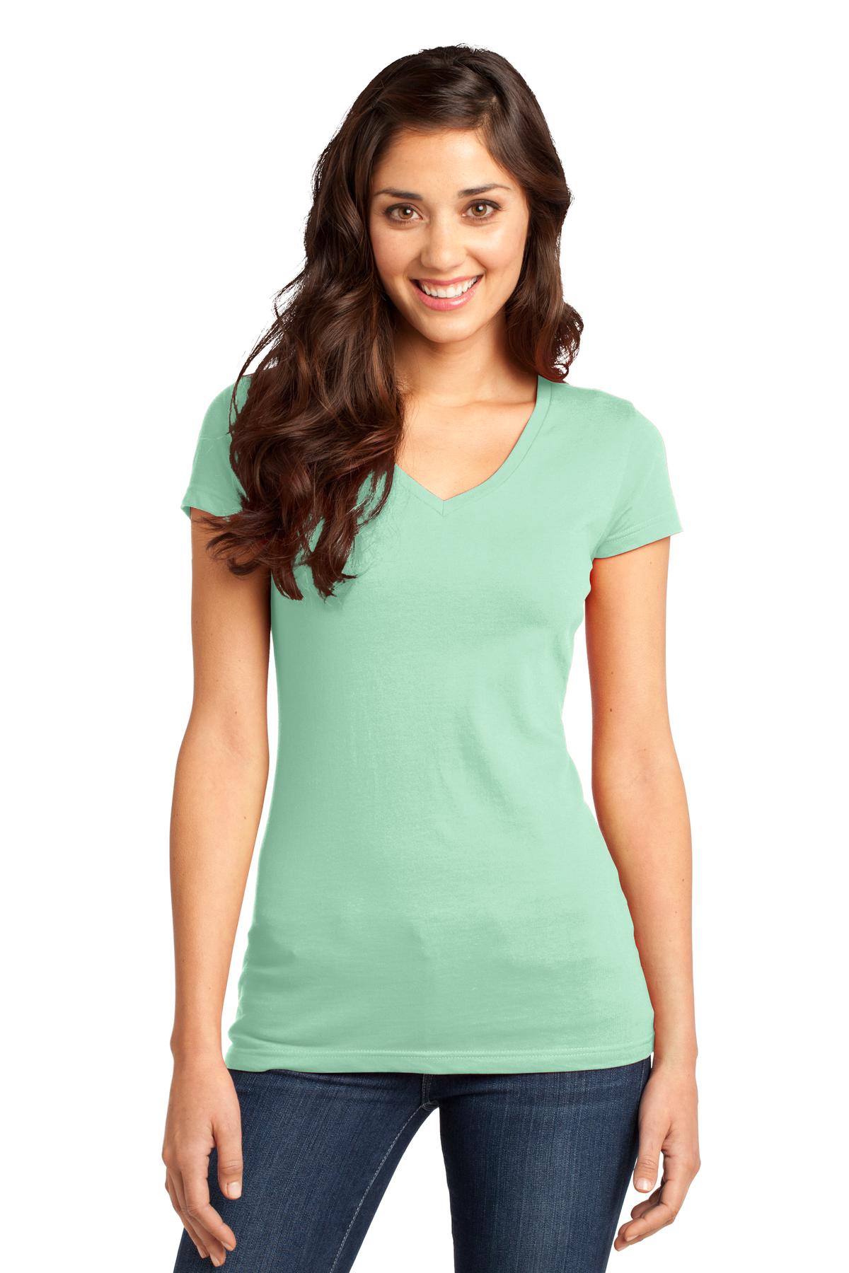 3 Pack Of District DT6501 Women's V-Neck Very Important Tee T-Shirt - Picture 13 of 19