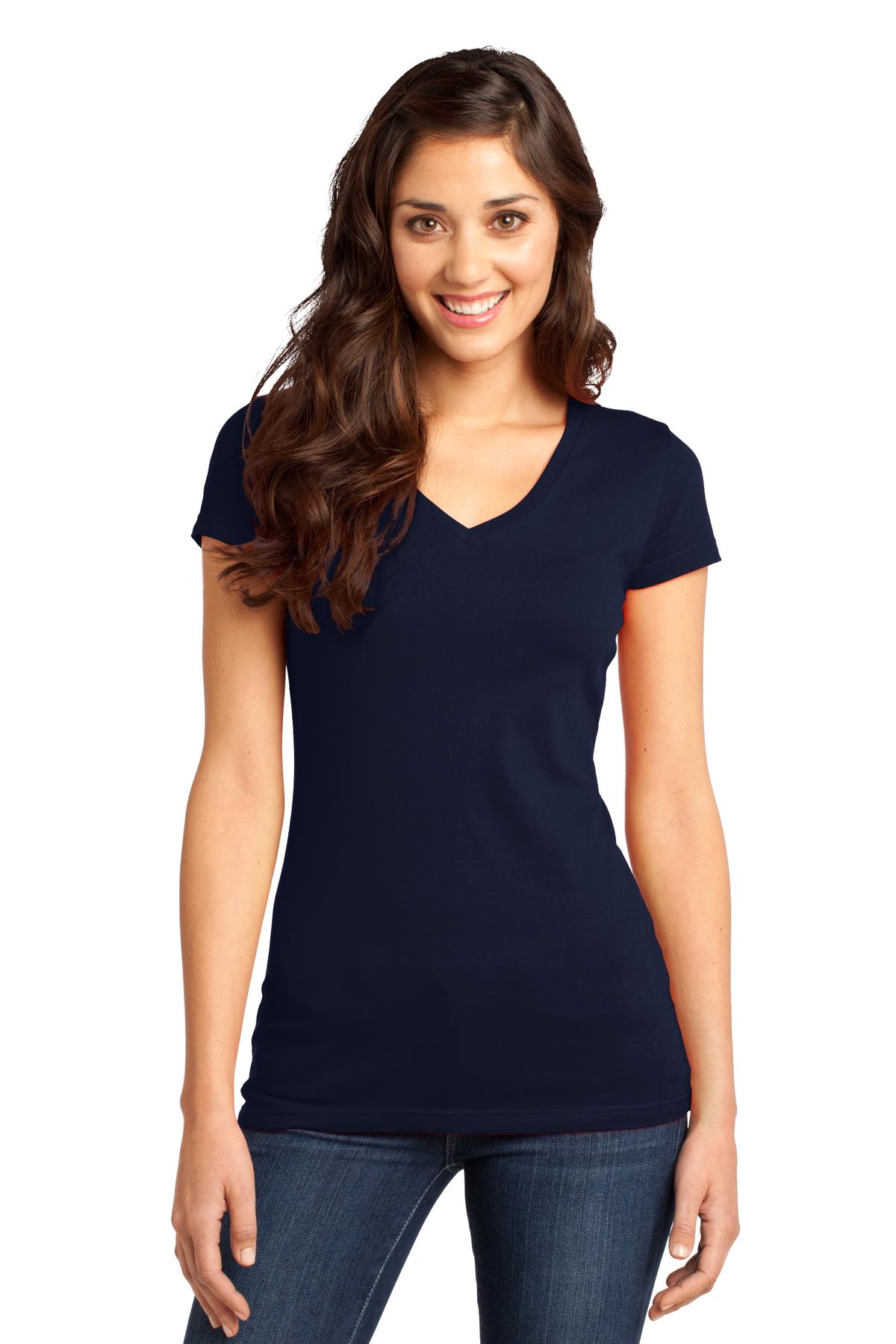3 Pack Of District DT6501 Women's V-Neck Very Important Tee T-Shirt - Picture 14 of 19