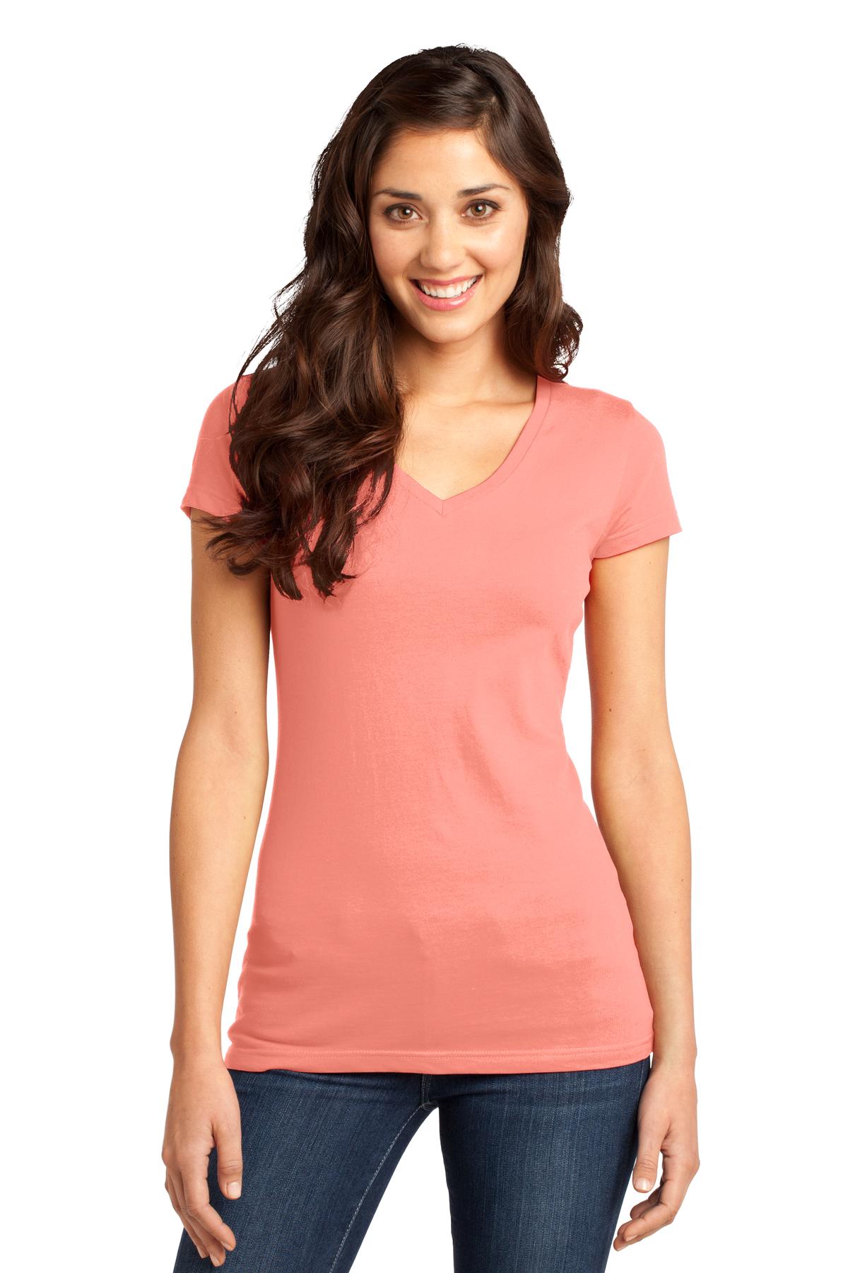 3 Pack Of District DT6501 Women's V-Neck Very Important Tee T-Shirt - Picture 15 of 19