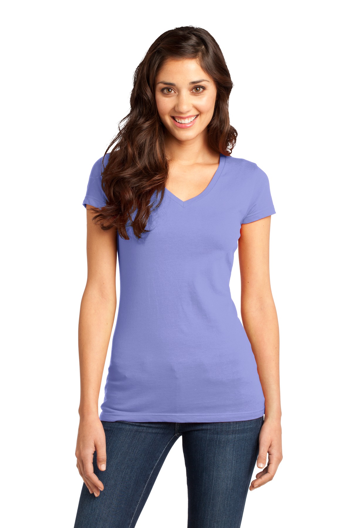 3 Pack Of District DT6501 Women's V-Neck Very Important Tee T-Shirt - Picture 18 of 19