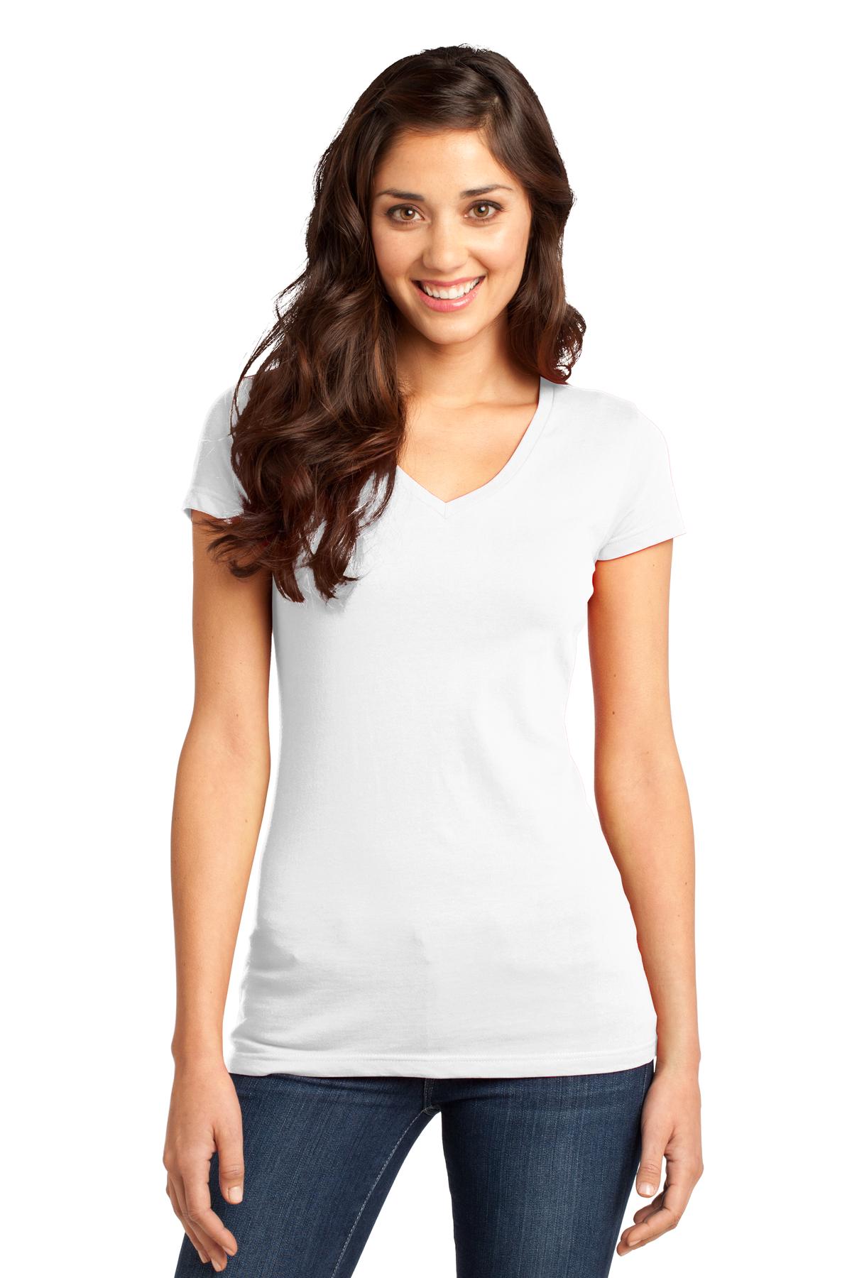 3 Pack Of District DT6501 Women's V-Neck Very Important Tee T-Shirt - Picture 19 of 19