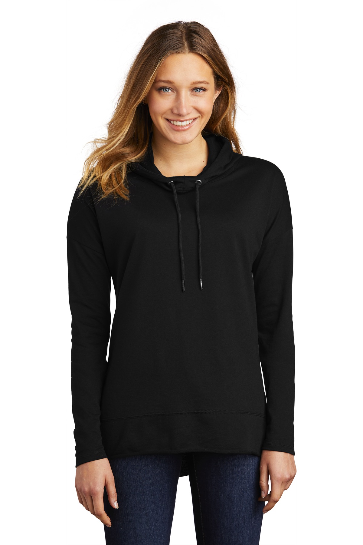 District DT671 Women's Cotton/Poly Featherweight French Terry Hoodie - Pack Of 2 - Picture 2 of 7