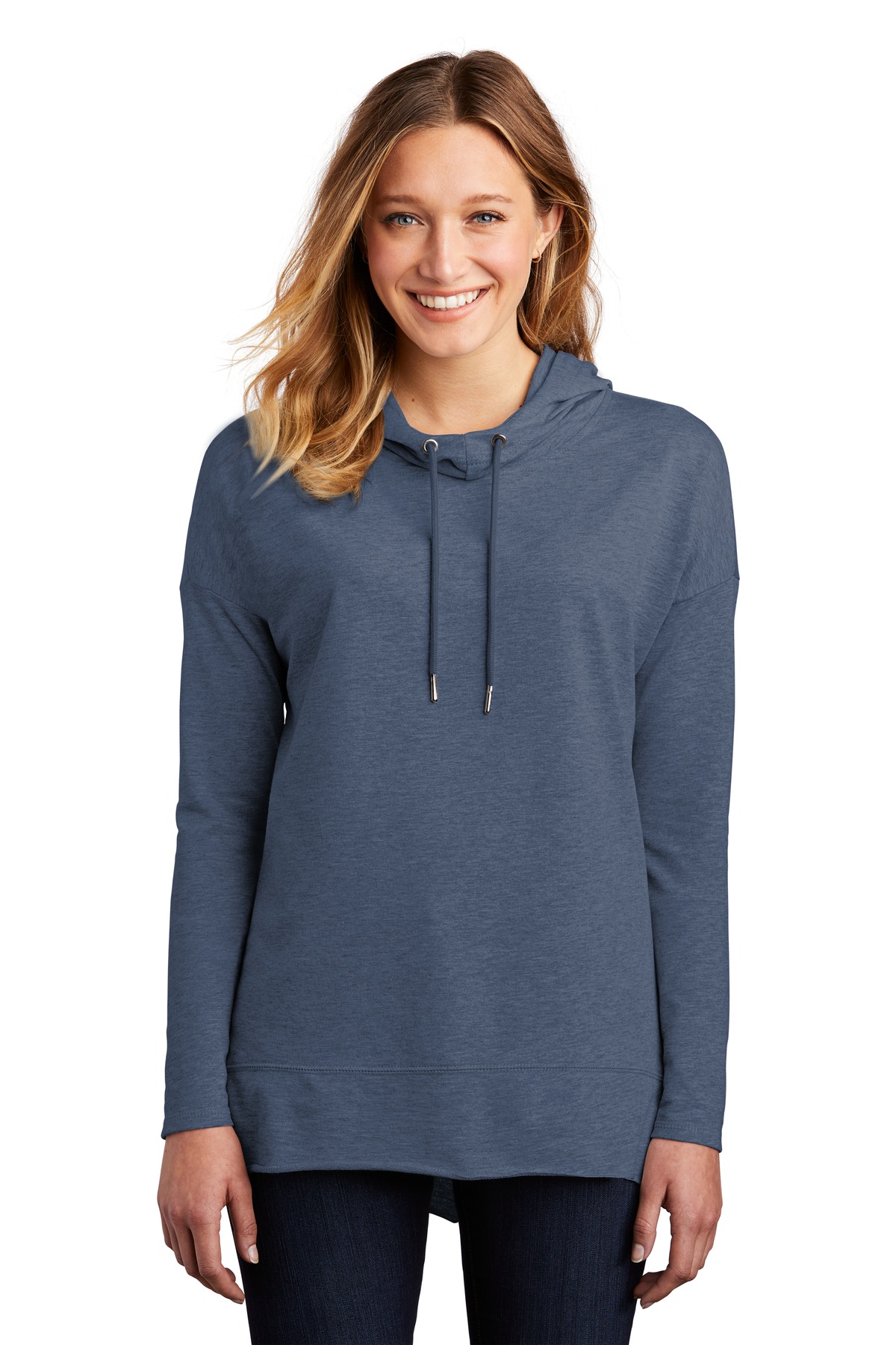District DT671 Women's Cotton/Poly Featherweight French Terry Hoodie - Pack Of 2 - Picture 7 of 7