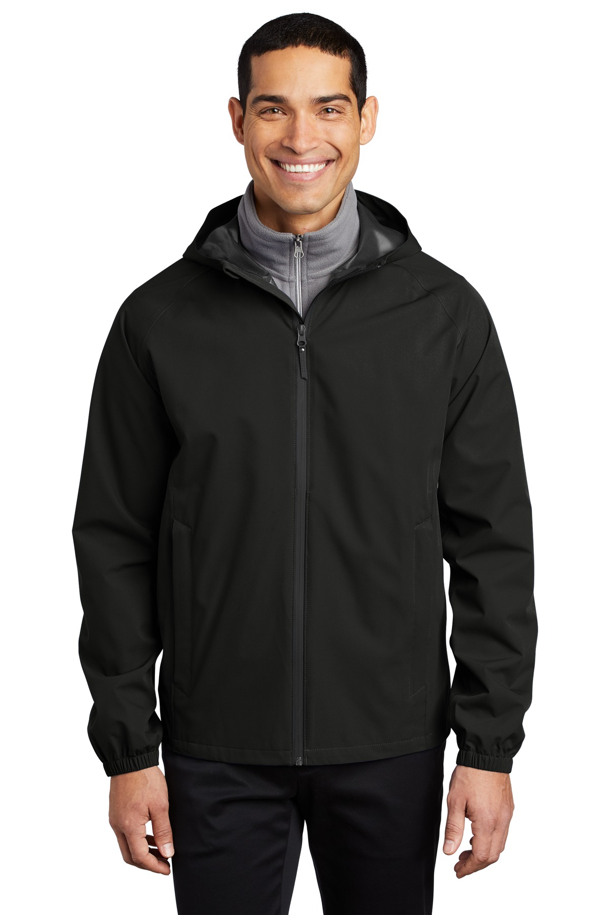 3 Pack Of Port Authority J407 Men's Poly Shell Essential Rain Jacket - Picture 2 of 6