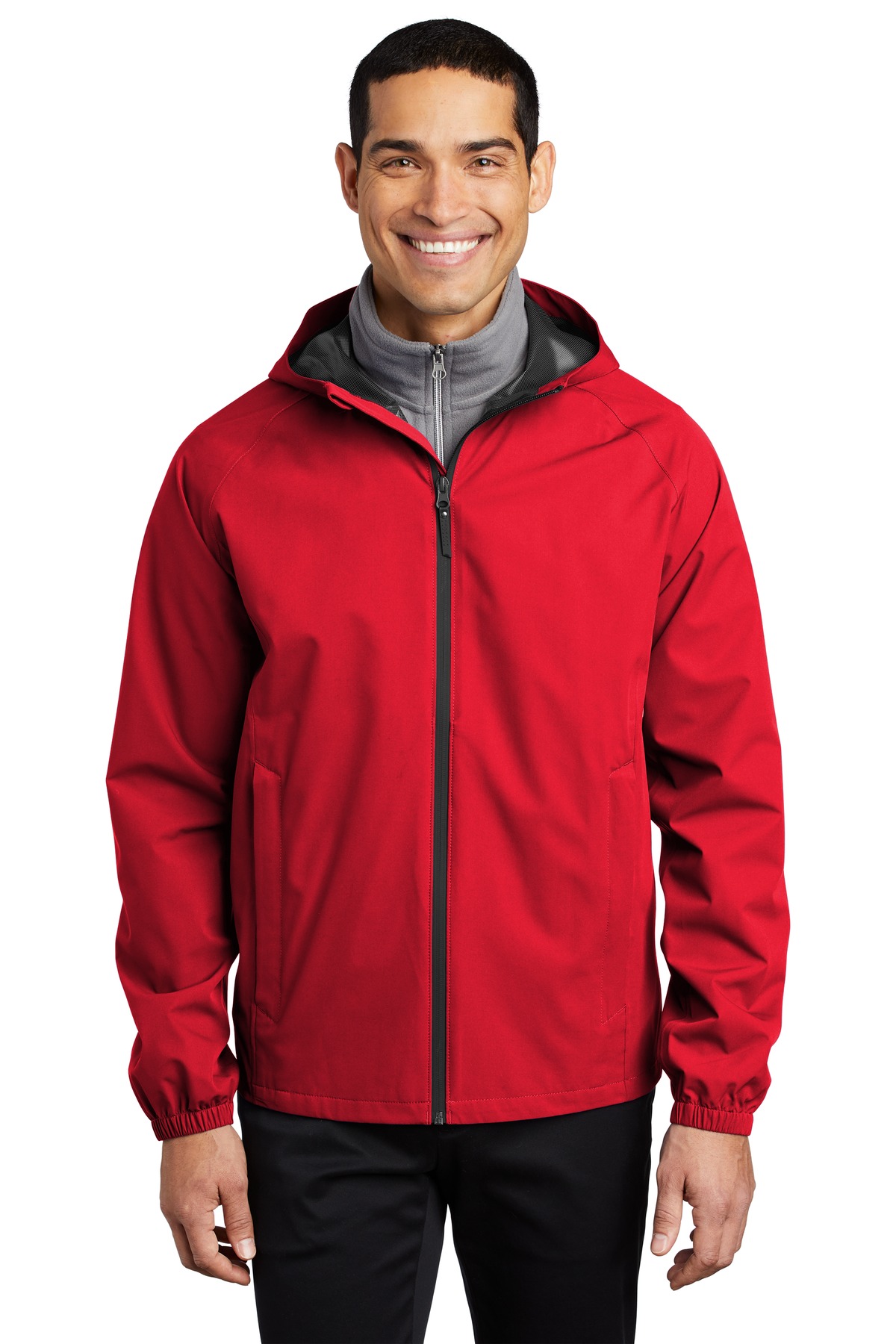 3 Pack Of Port Authority J407 Men's Poly Shell Essential Rain Jacket - Picture 3 of 6