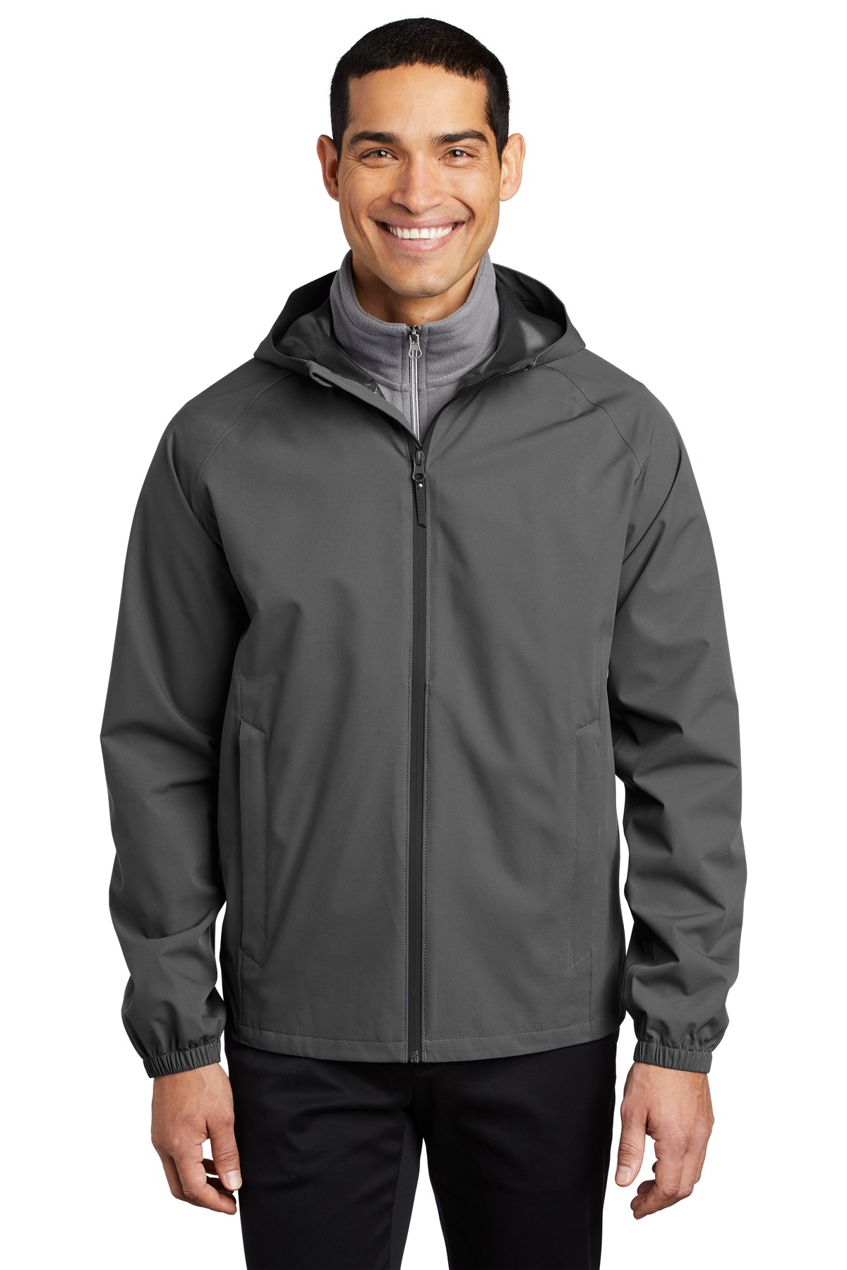 3 Pack Of Port Authority J407 Men's Poly Shell Essential Rain Jacket - Picture 4 of 6