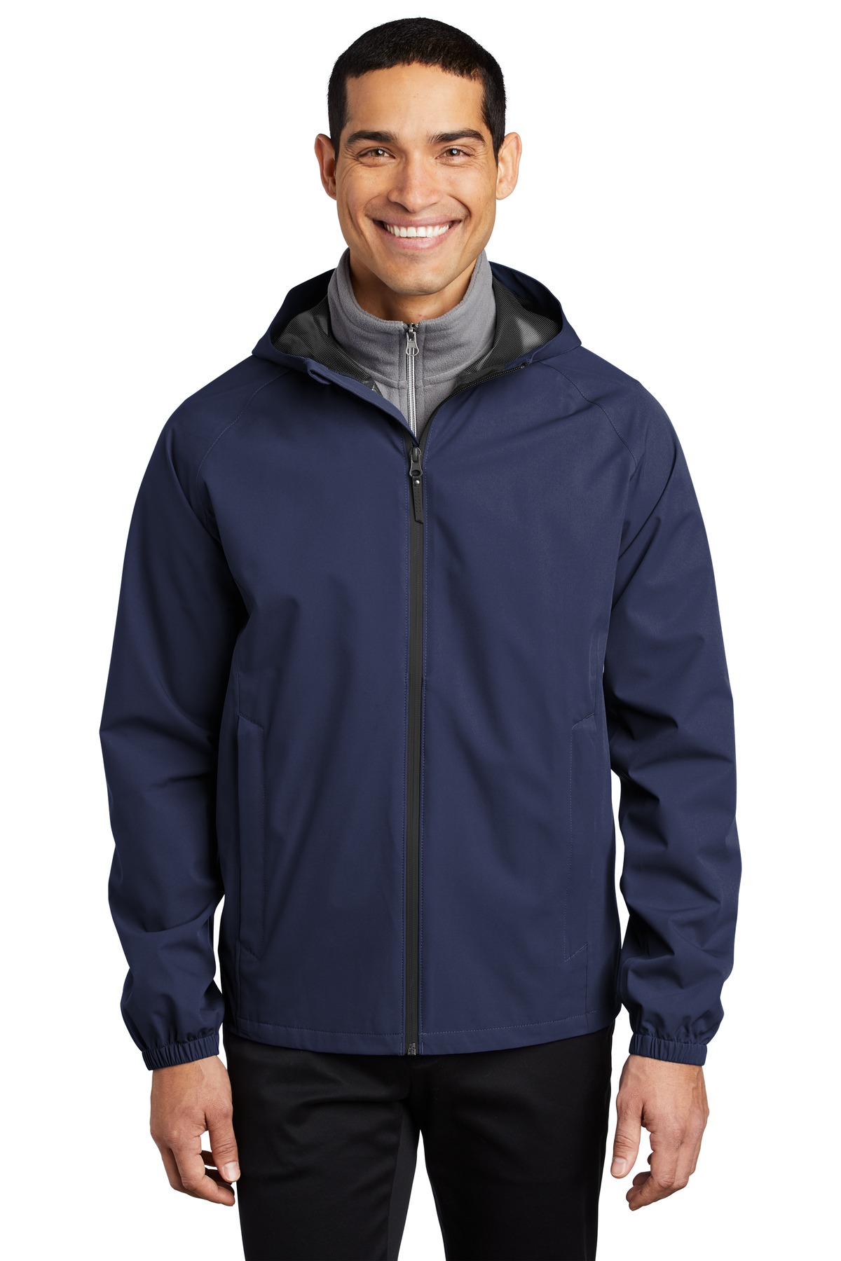 3 Pack Of Port Authority J407 Men's Poly Shell Essential Rain Jacket - Picture 5 of 6