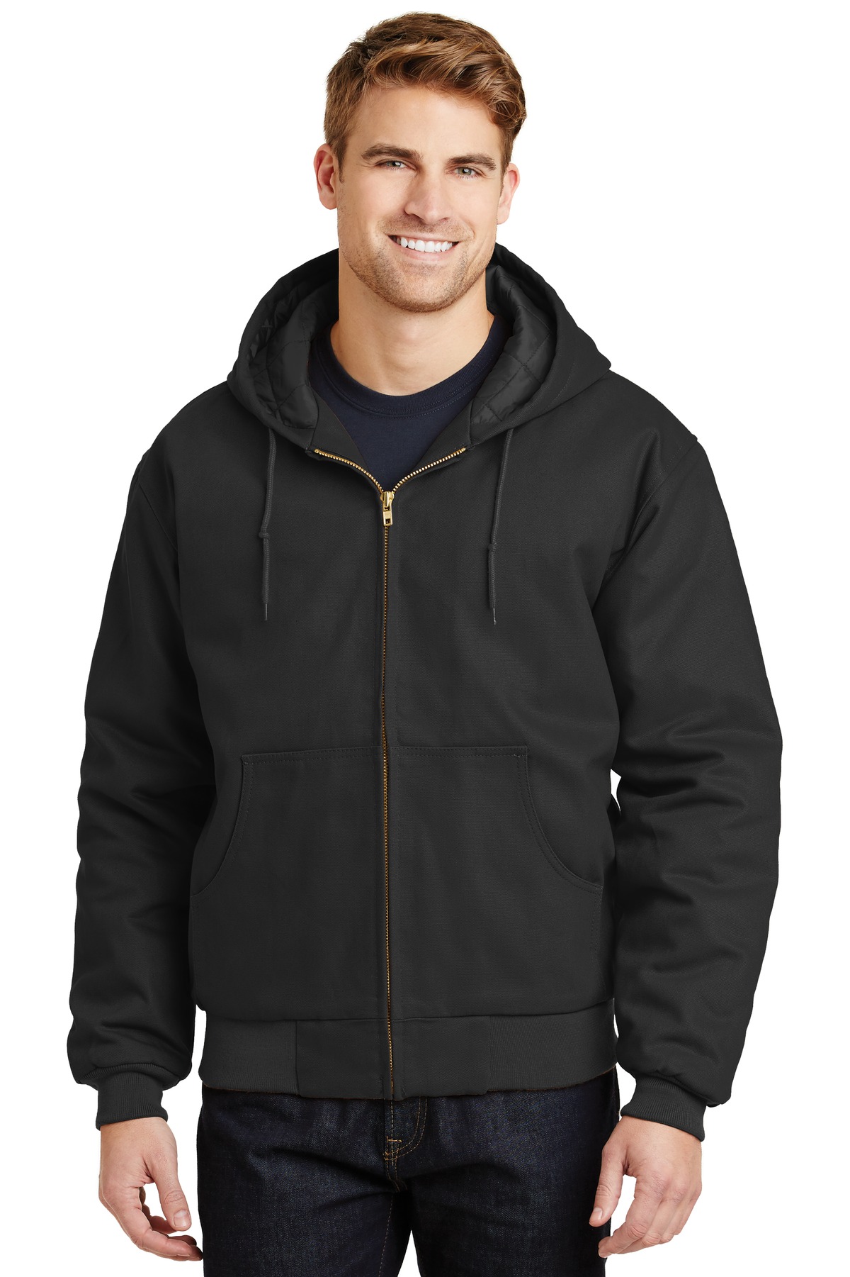 3 Pack Of CornerStone J763H Men's Long Sleeve Hoodie Work Jacket - Picture 2 of 5