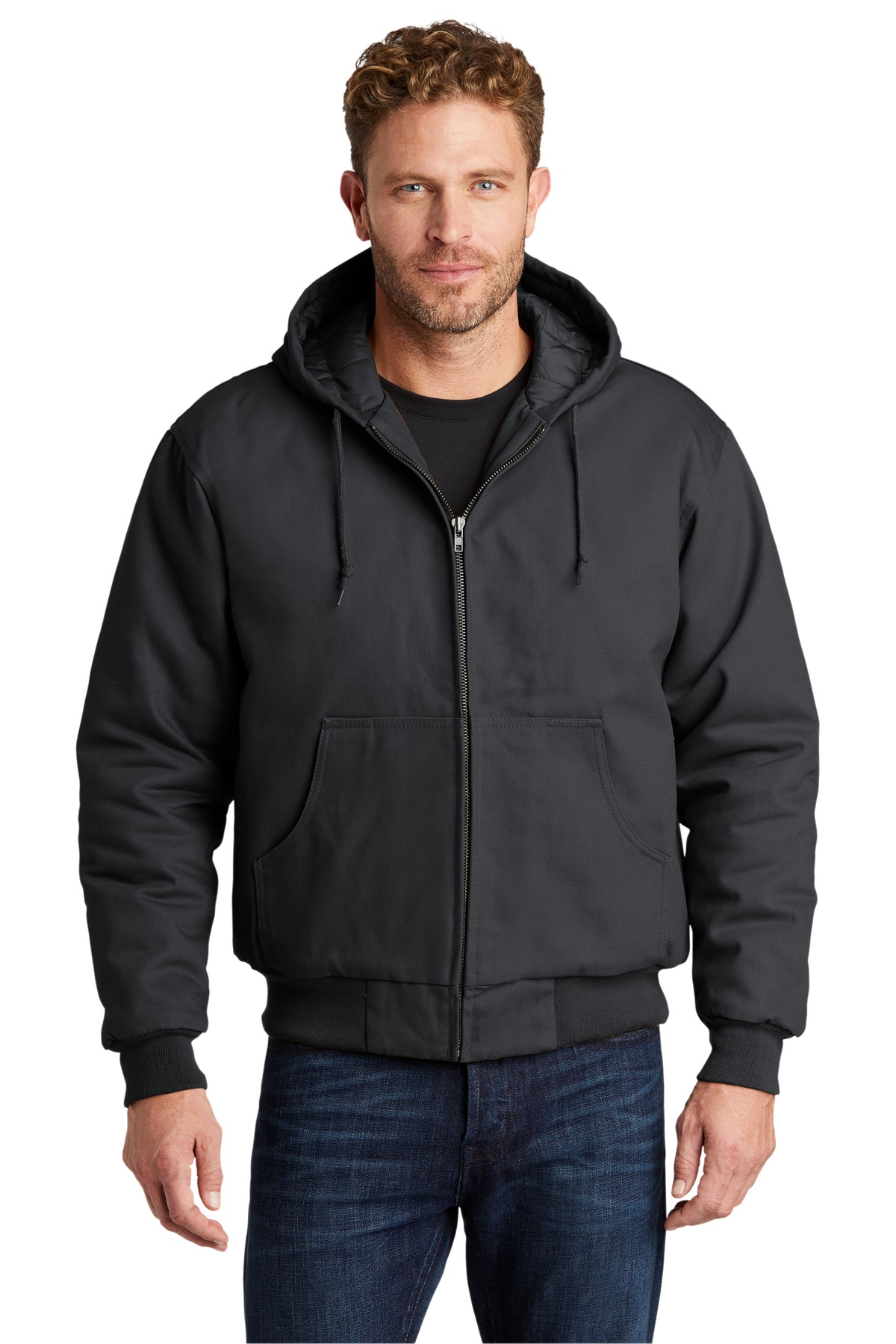 3 Pack Of CornerStone J763H Men's Long Sleeve Hoodie Work Jacket - Picture 3 of 5