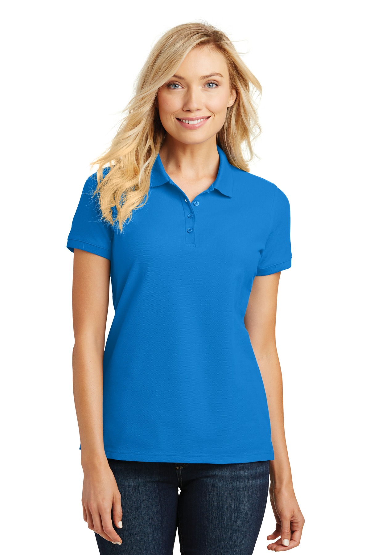 Port Authority L100 Women's Cotton/Poly Core Classic Pique Polo - Pack Of 2 - Picture 5 of 17