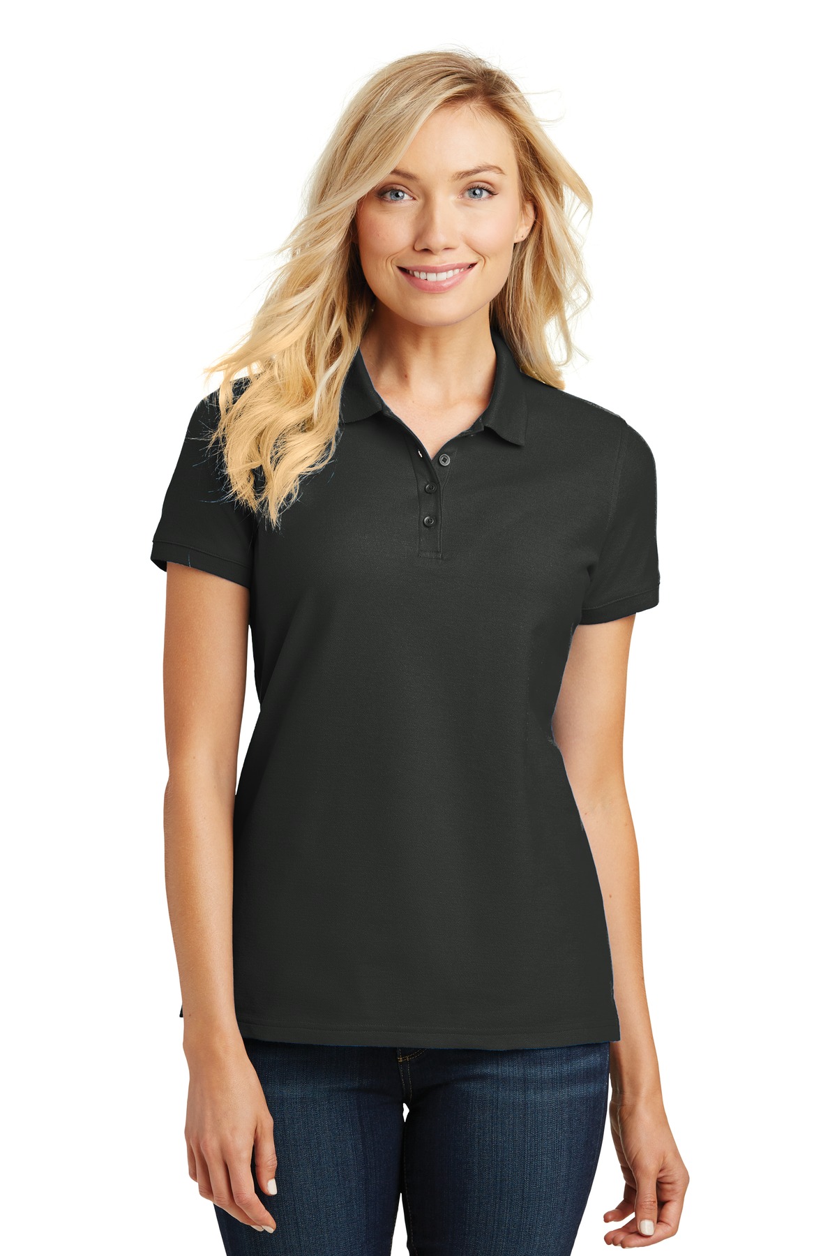 Port Authority L100 Women's Cotton/Poly Core Classic Pique Polo - Pack Of 2 - Picture 6 of 17