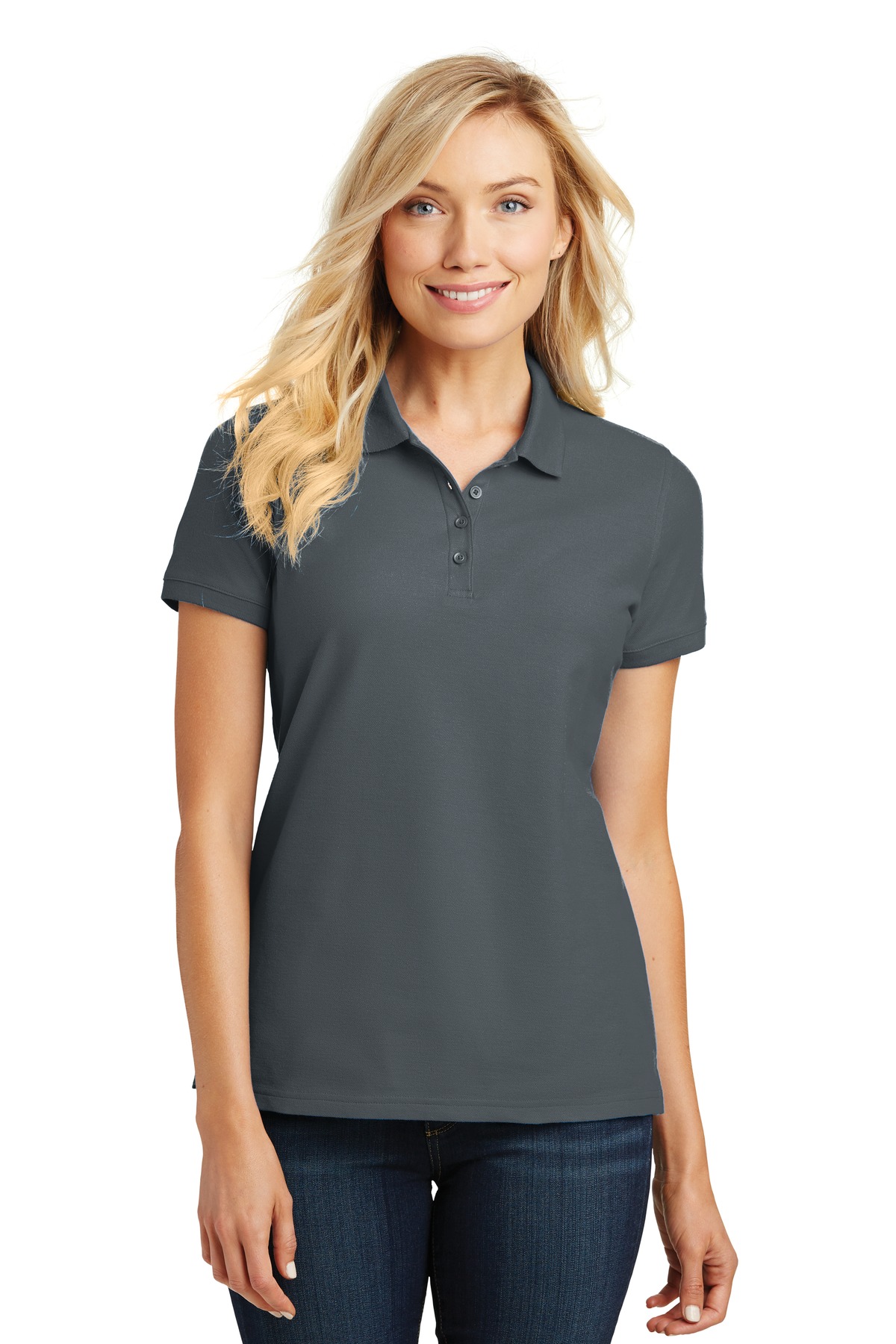 Port Authority L100 Women's Cotton/Poly Core Classic Pique Polo - Pack Of 2 - Picture 8 of 17