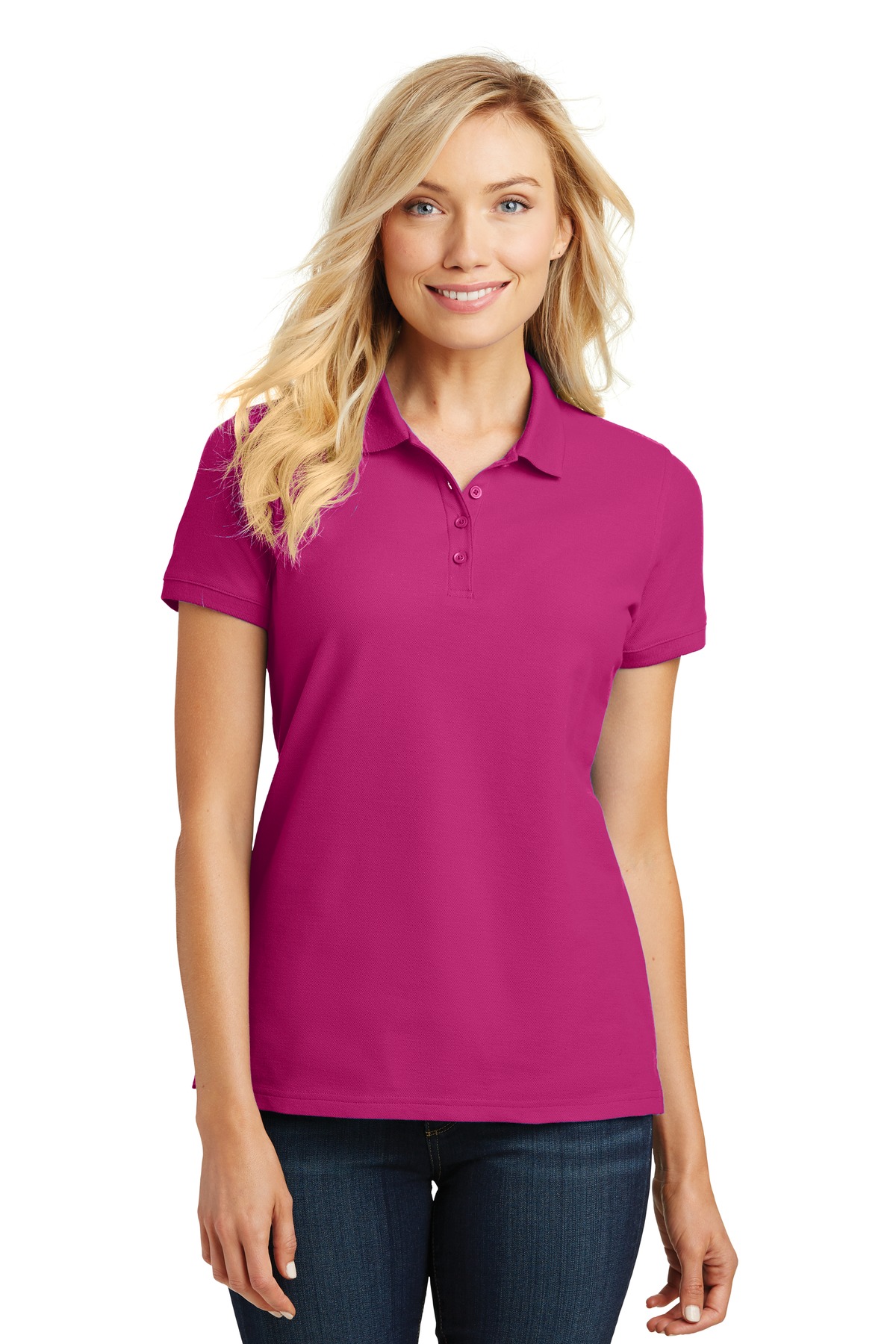 Port Authority L100 Women's Cotton/Poly Core Classic Pique Polo - Pack Of 2 - Picture 12 of 17