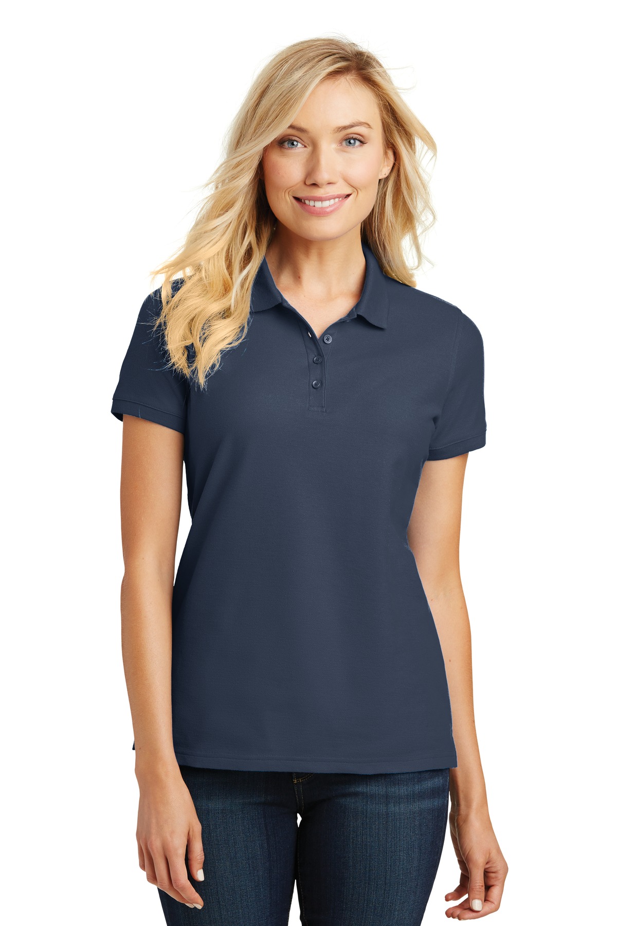 Port Authority L100 Women's Cotton/Poly Core Classic Pique Polo - Pack Of 2 - Picture 14 of 17