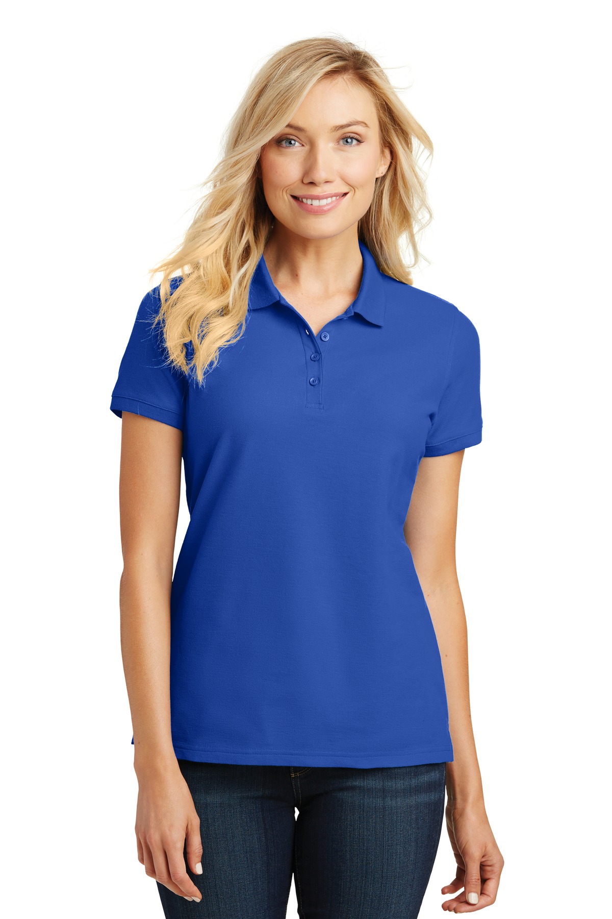 Port Authority L100 Women's Cotton/Poly Core Classic Pique Polo - Pack Of 2 - Picture 15 of 17