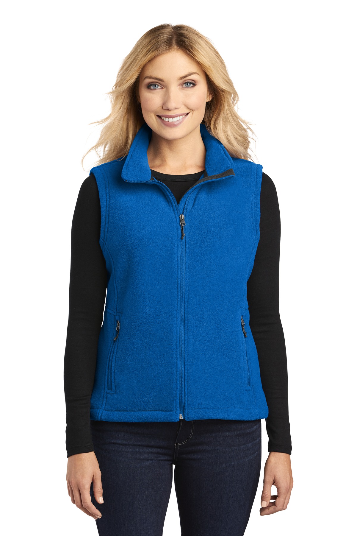 3 Pack Of Port Authority L219 Women's 100% Poly Super Soft Value Fleece Vest - Picture 6 of 7