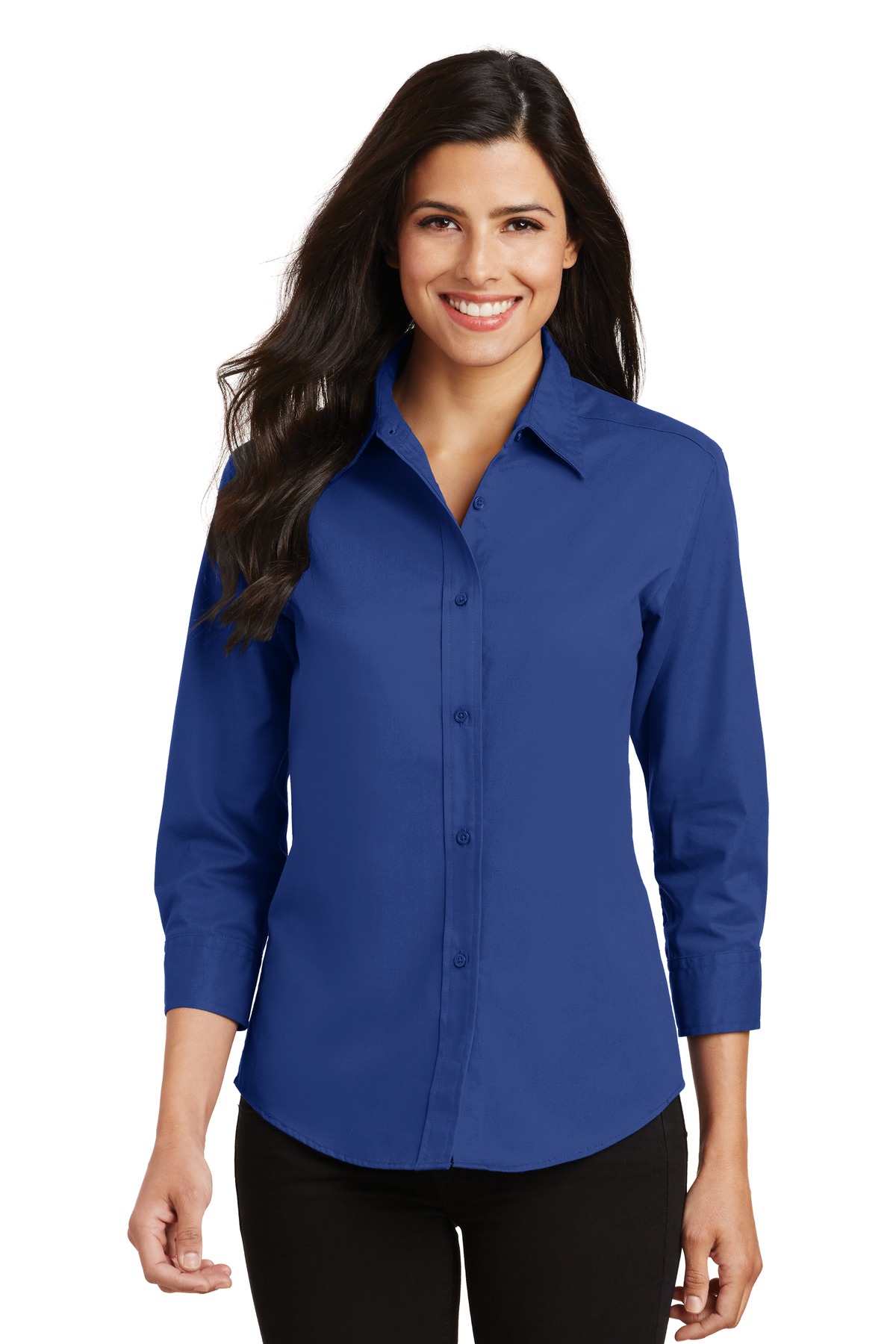 Port Authority L612 Women's Traditional 3/4-Sleeve Easy Care Shirt - Pack Of 2 - Picture 8 of 9
