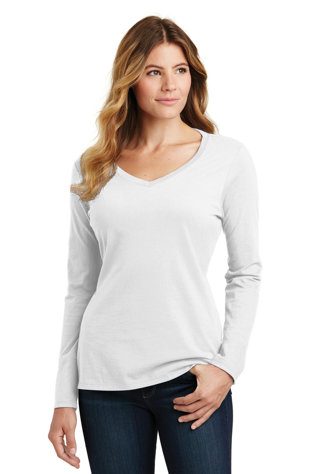 3 Pack Of Port & Company LPC450VLS Women's Fan Favorite V-Neck Tee T-Shirt - Picture 14 of 14
