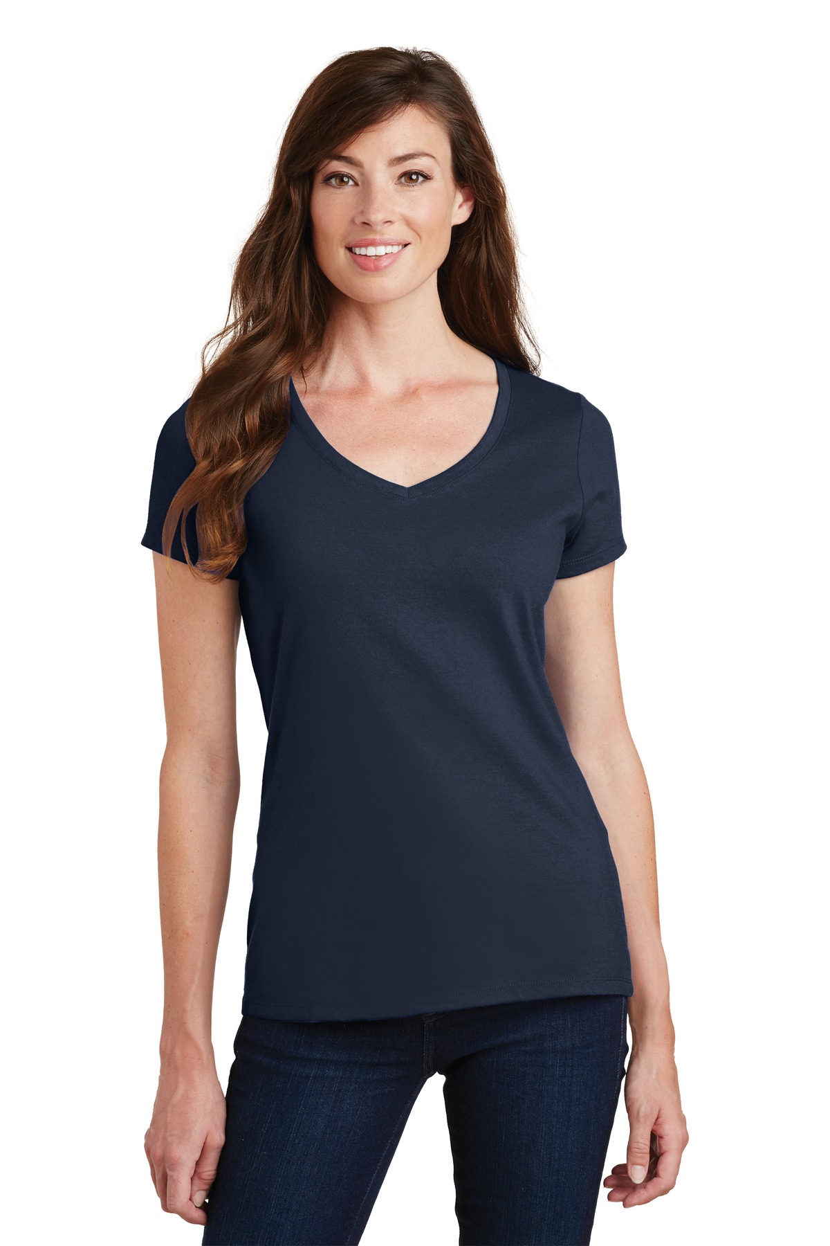 3 Pack Of Port & Company LPC450V Women's Fan Favorite V-Neck Tee T-Shirt - Picture 9 of 22