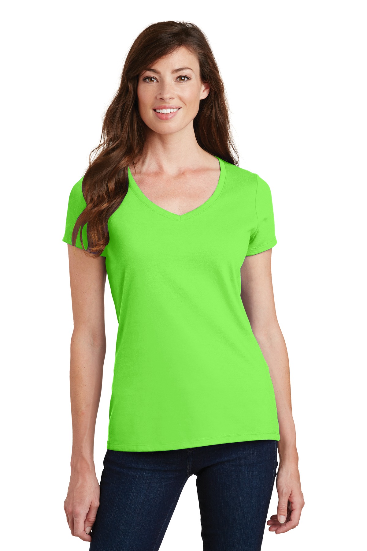 3 Pack Of Port & Company LPC450V Women's Fan Favorite V-Neck Tee T-Shirt - Picture 10 of 22
