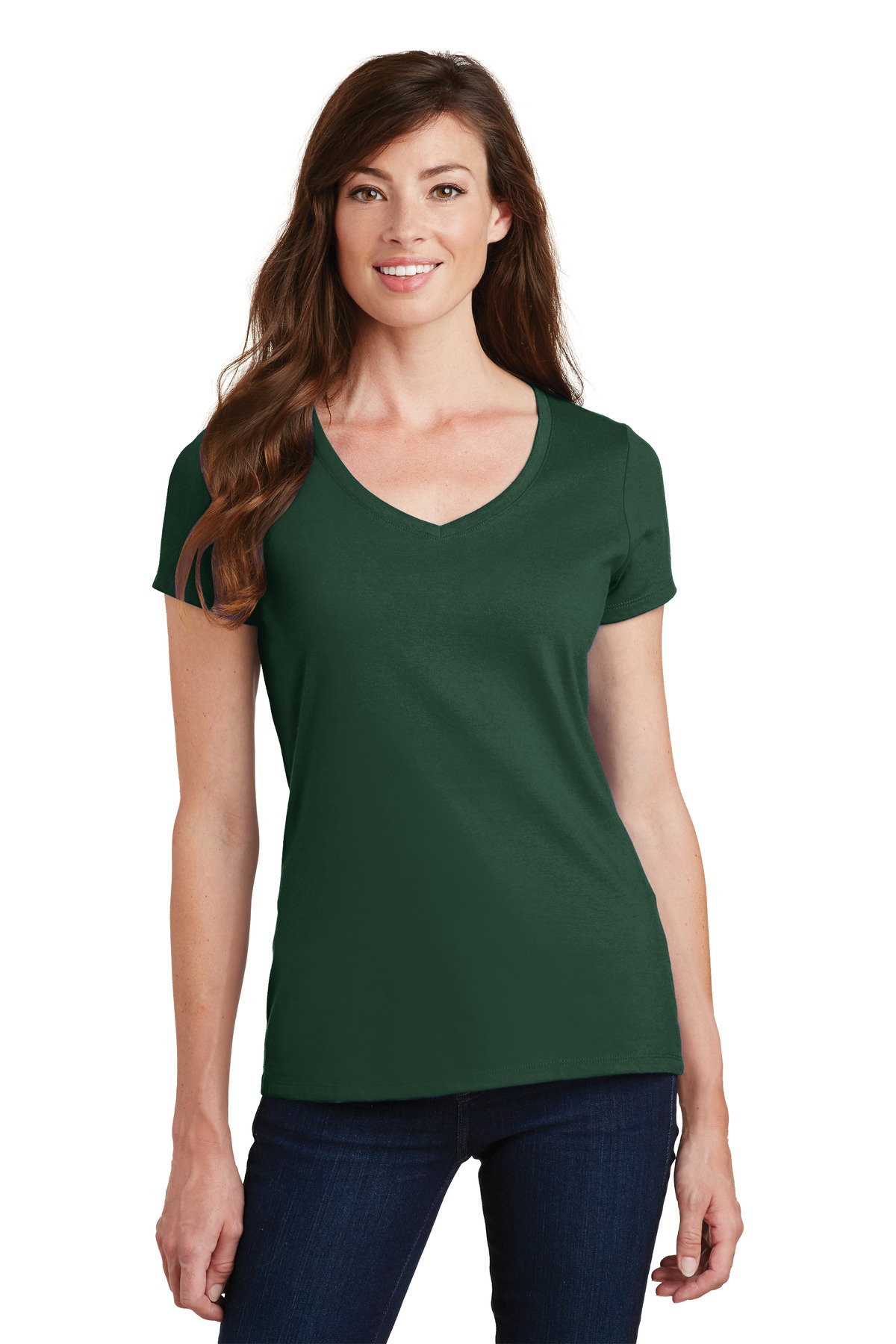 3 Pack Of Port & Company LPC450V Women's Fan Favorite V-Neck Tee T-Shirt - Picture 11 of 22